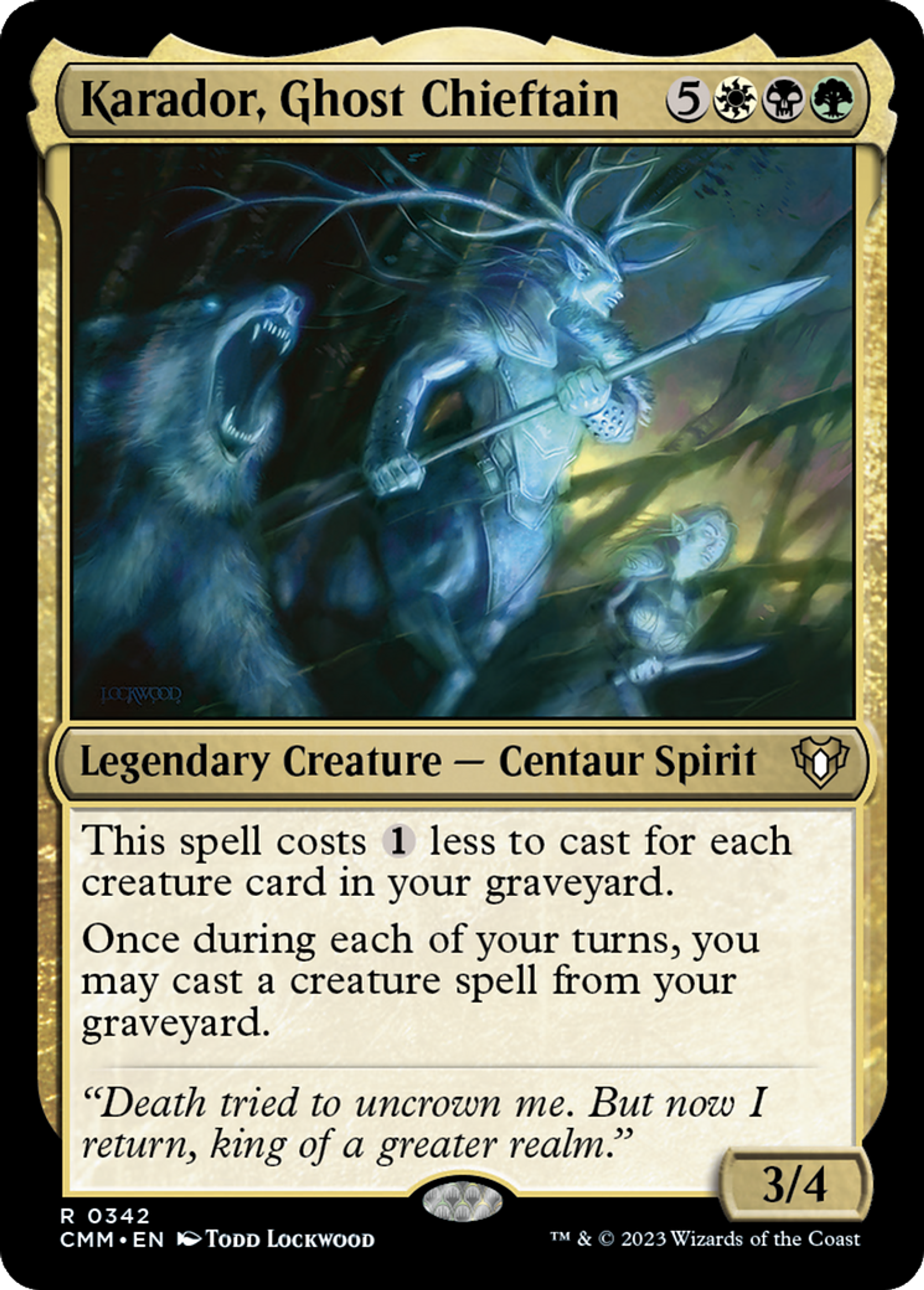 Karador, Ghost Chieftain — Commander Masters — Magic: The Gathering