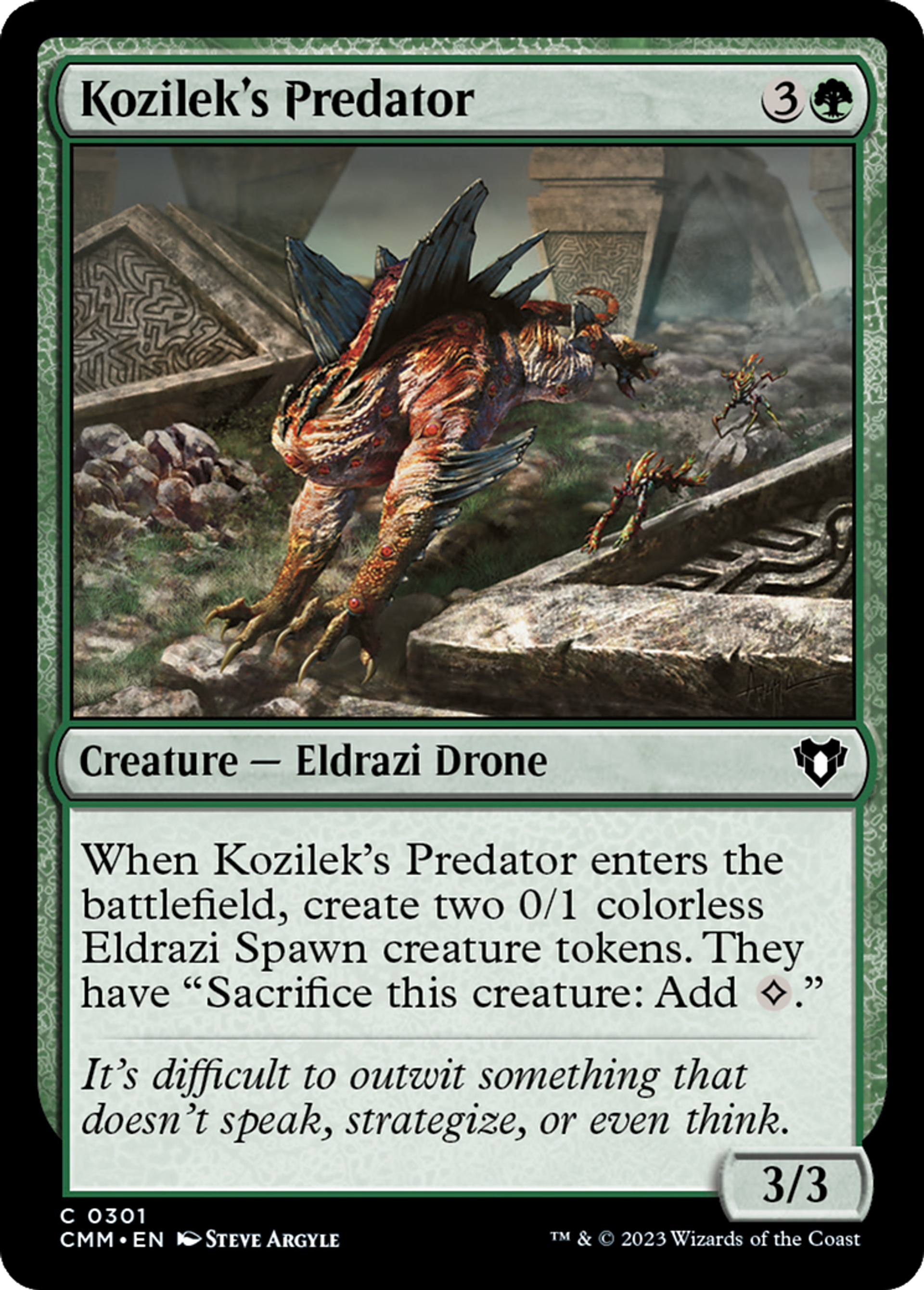 Kozilek's Predator — Commander Masters — Magic: The Gathering