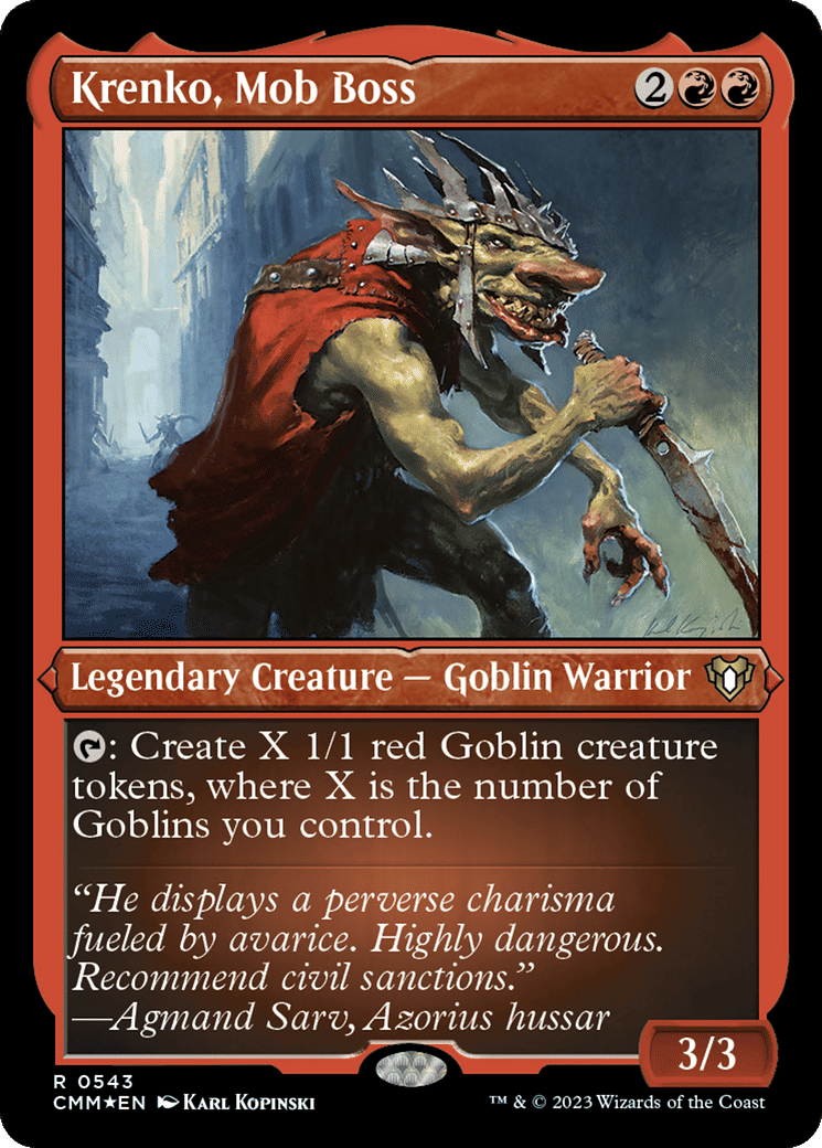 Krenko, Mob Boss — Commander Masters — Magic: The Gathering