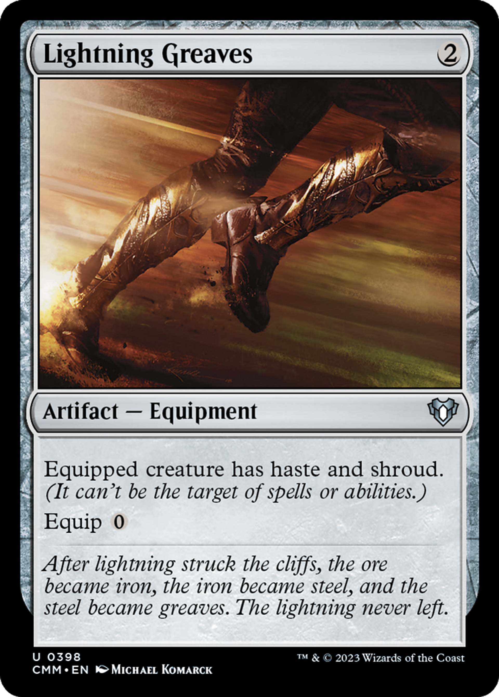 Lightning Greaves — Commander Masters — Magic: The Gathering