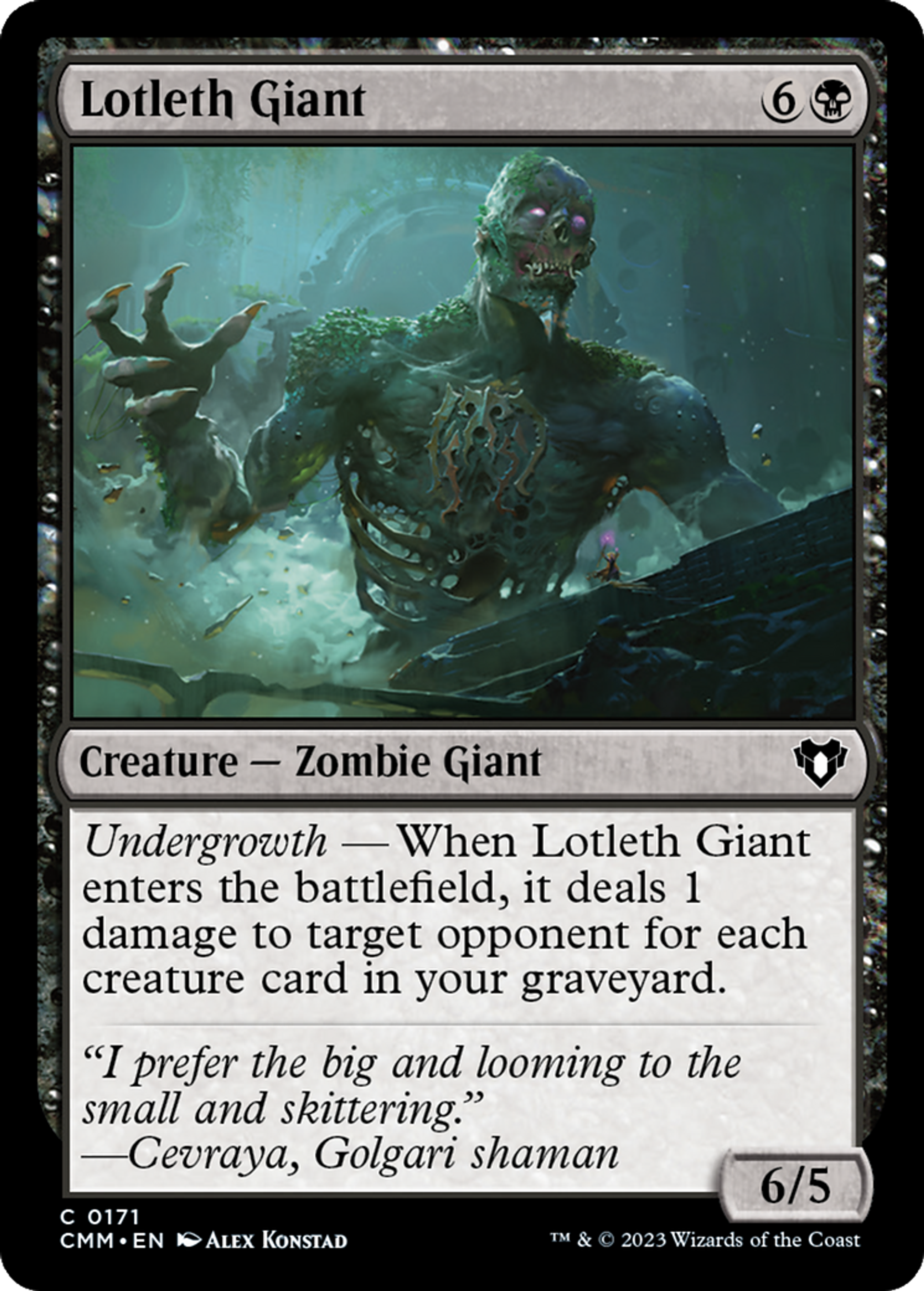 Lotleth Giant — Commander Masters — Magic: The Gathering