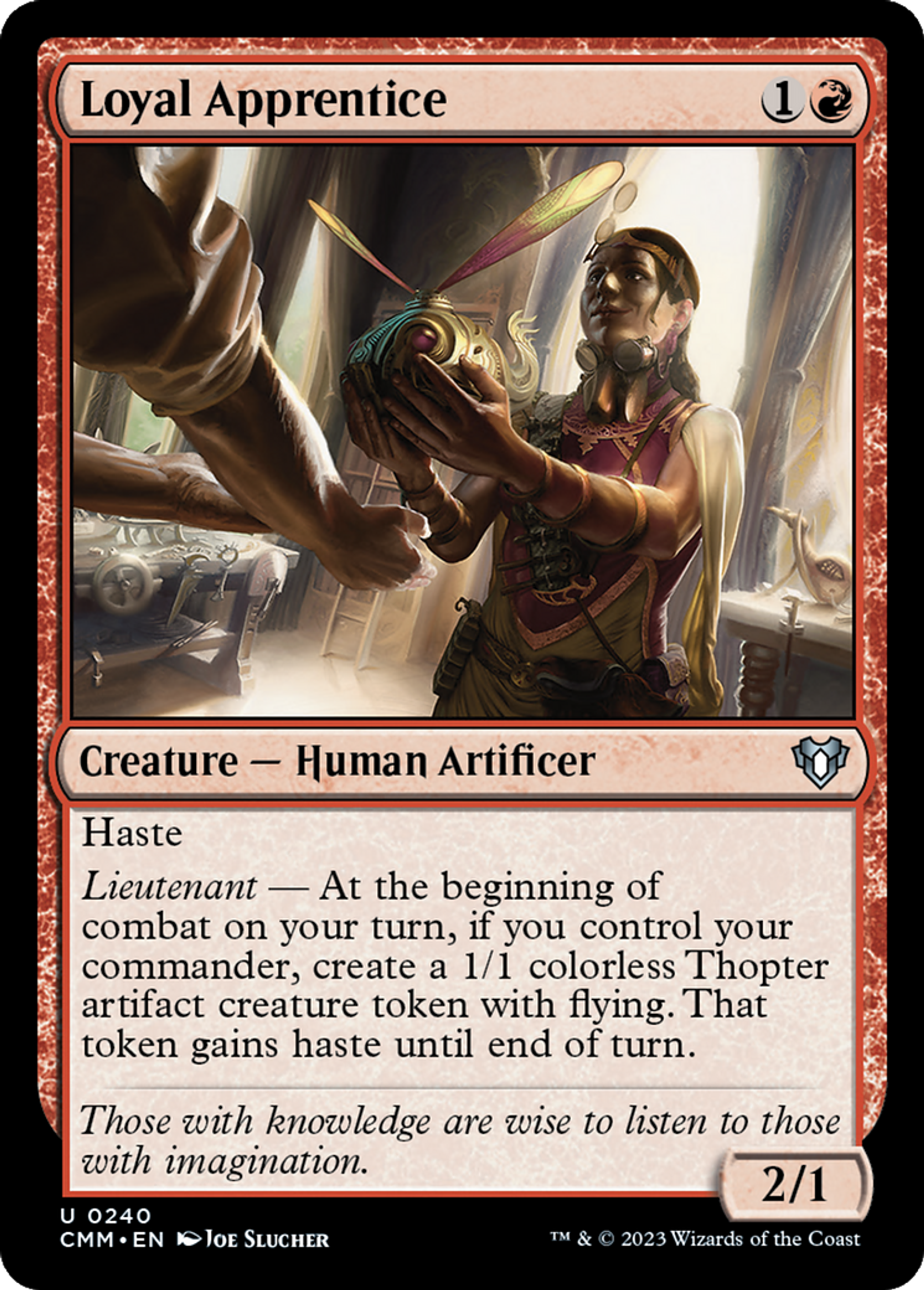 Loyal Apprentice — Commander Masters — Magic: The Gathering