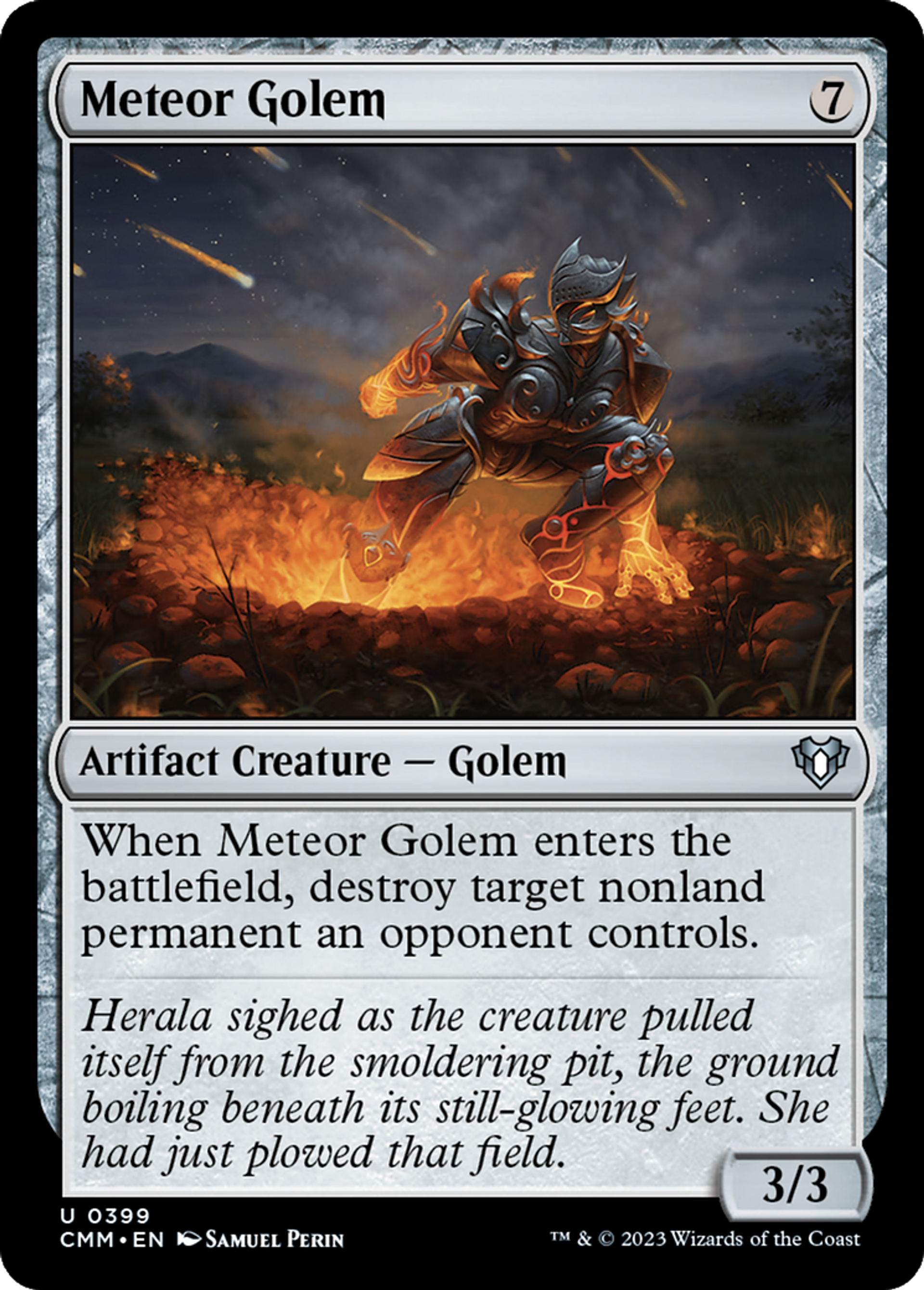 Meteor Golem — Commander Masters — Magic: The Gathering