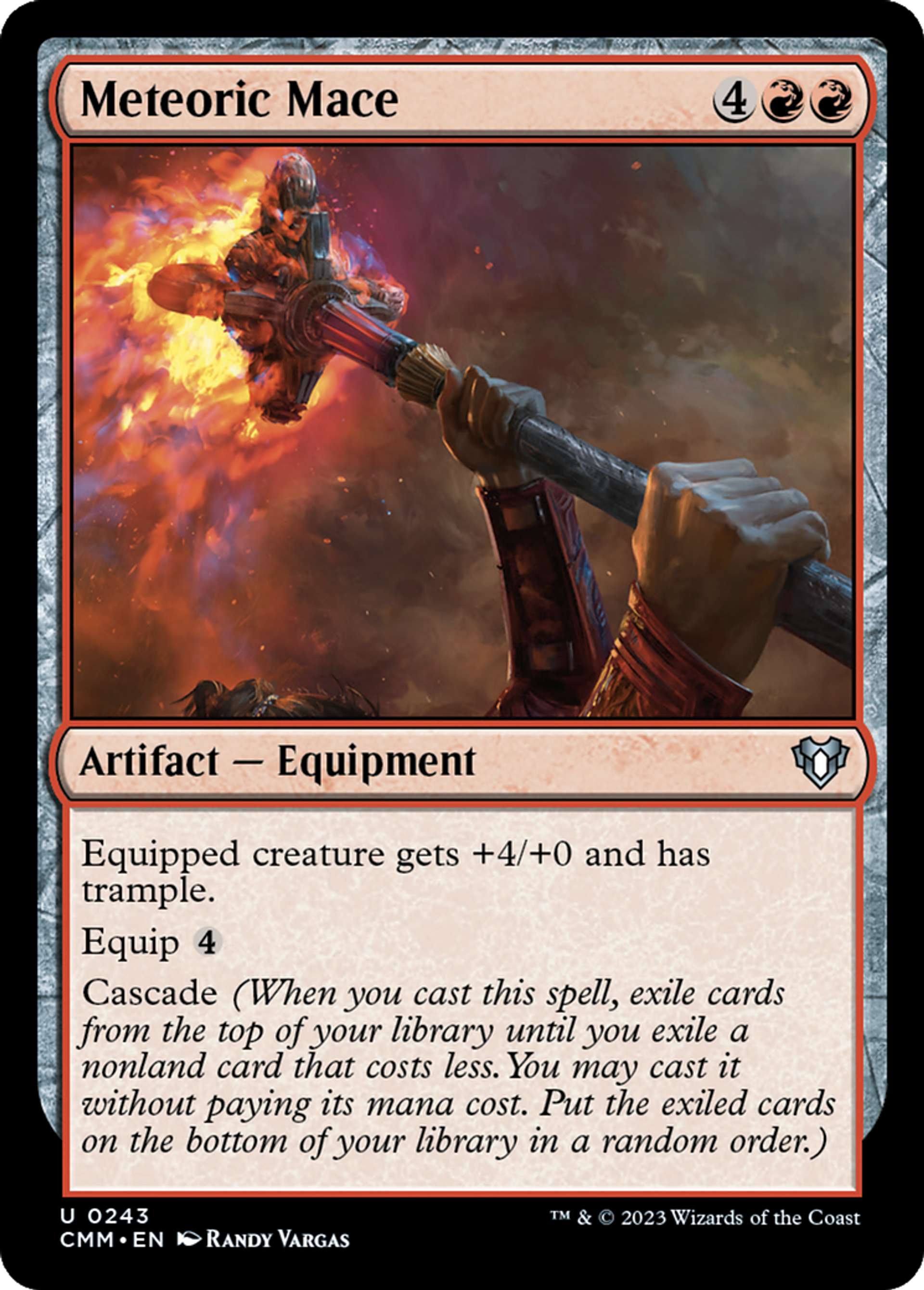 Meteoric Mace — Commander Masters — Magic: The Gathering