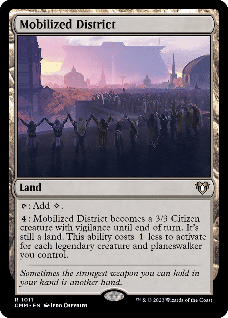 Mobilized District — Commander Masters — Magic: The Gathering