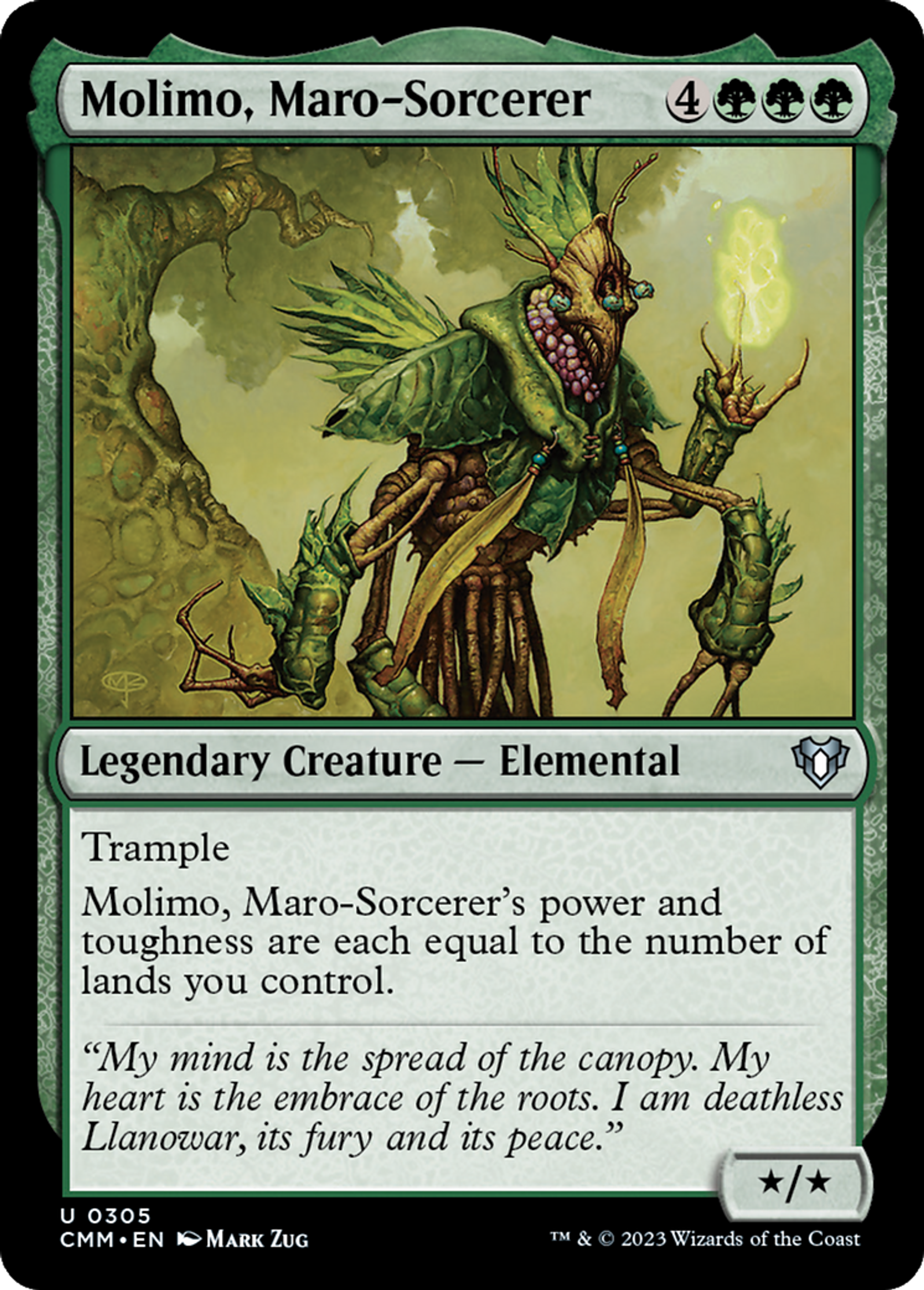 Molimo, Maro-Sorcerer — Commander Masters — Magic: The Gathering