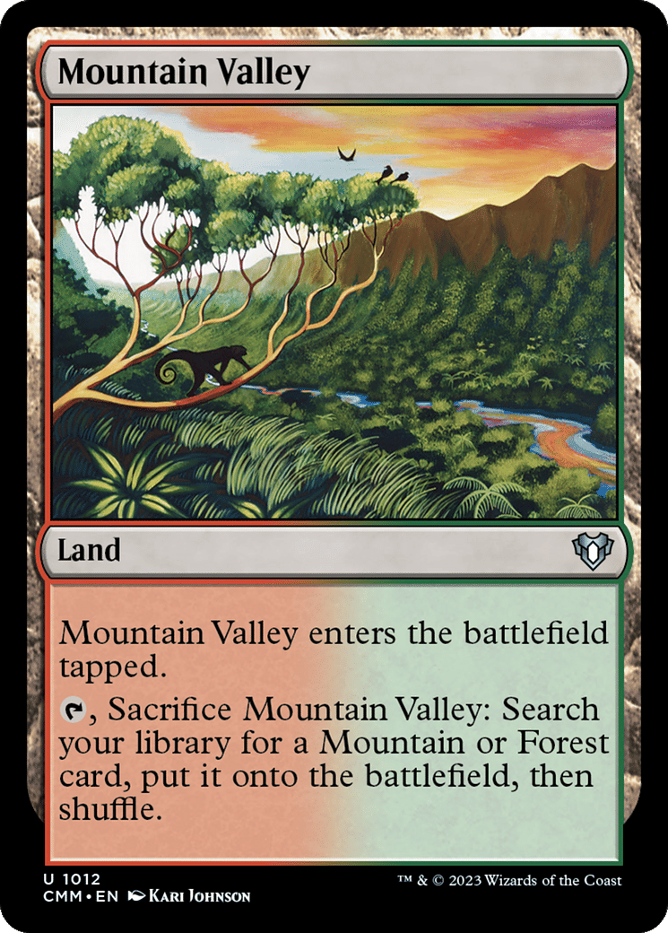 Mountain Valley — Commander Masters — Magic: The Gathering