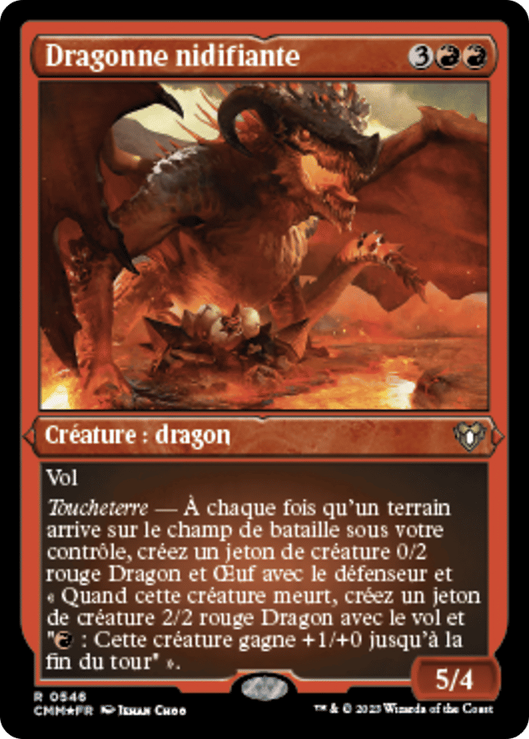 Dragonne nidifiante — Commander Masters — Magic: The Gathering