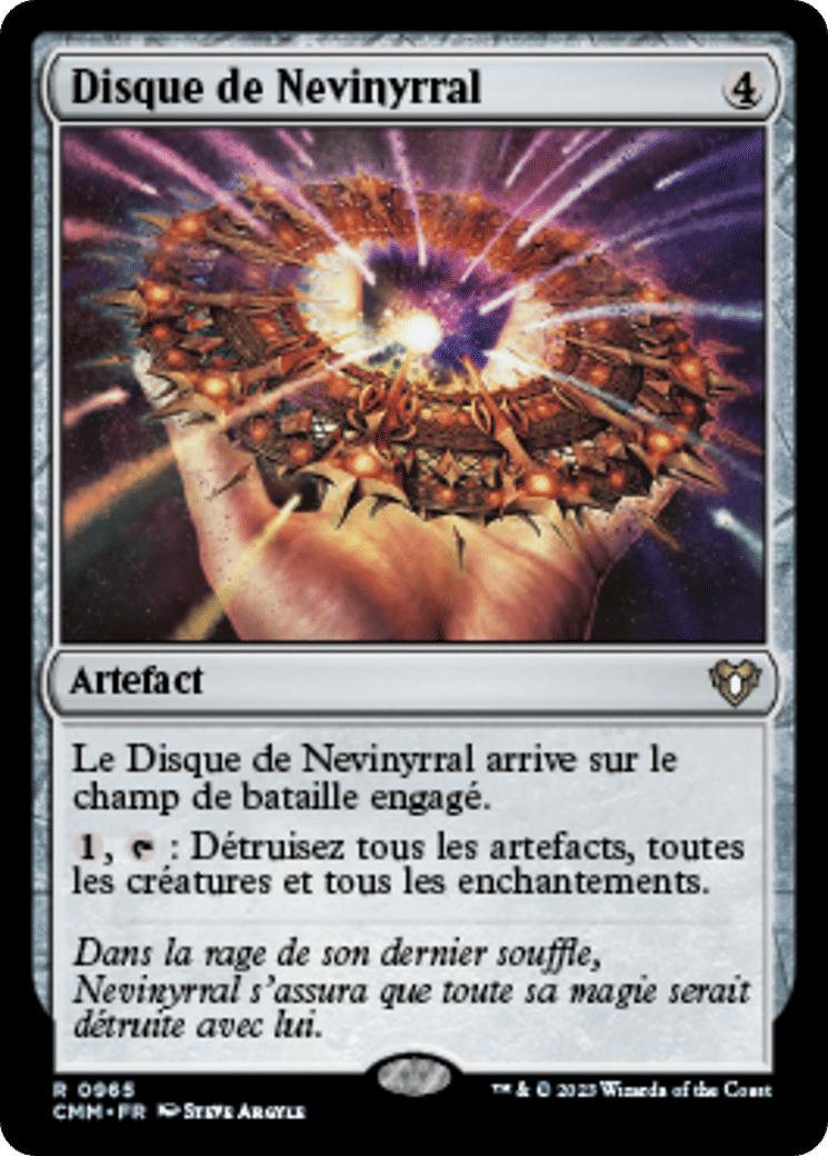 Disque de Nevinyrral — Commander Masters — Magic: The Gathering