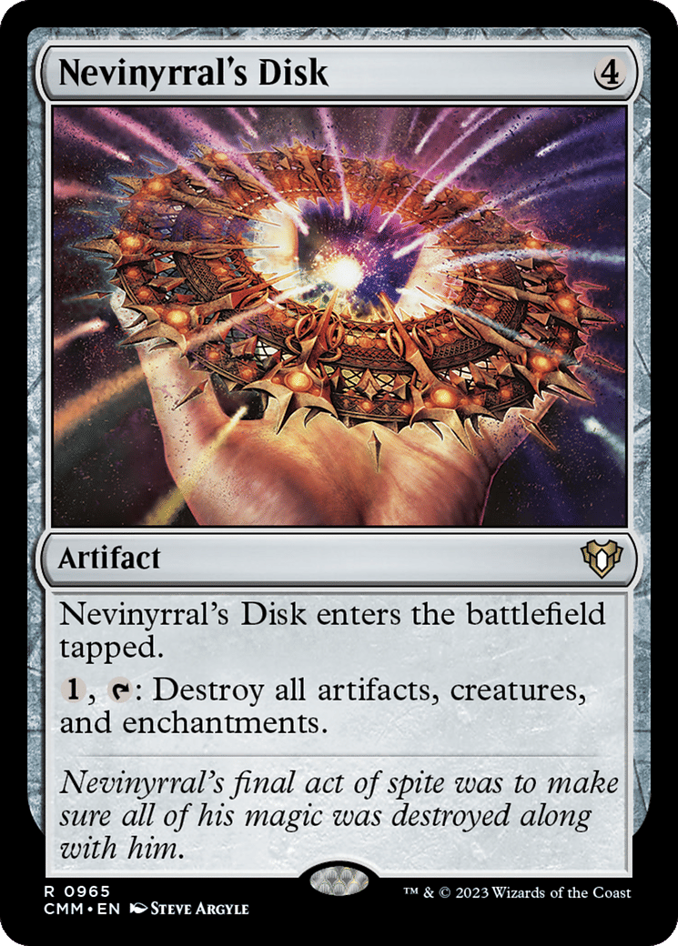 Nevinyrral's Disk — Commander Masters — Magic: The Gathering