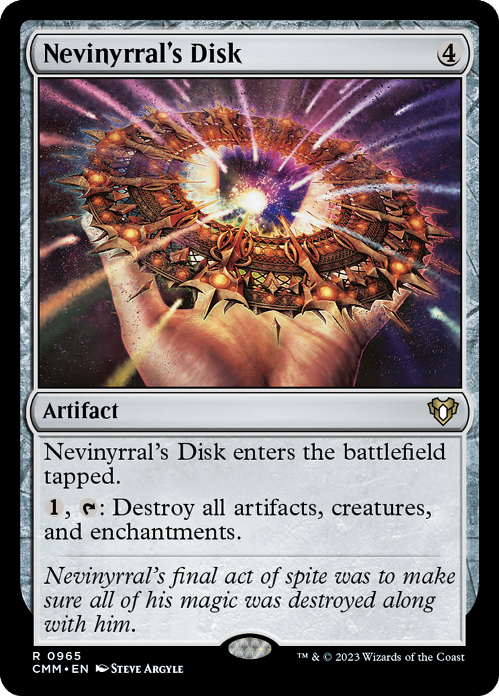 Nevinyrral's Disk — Commander Masters — Magic: The Gathering