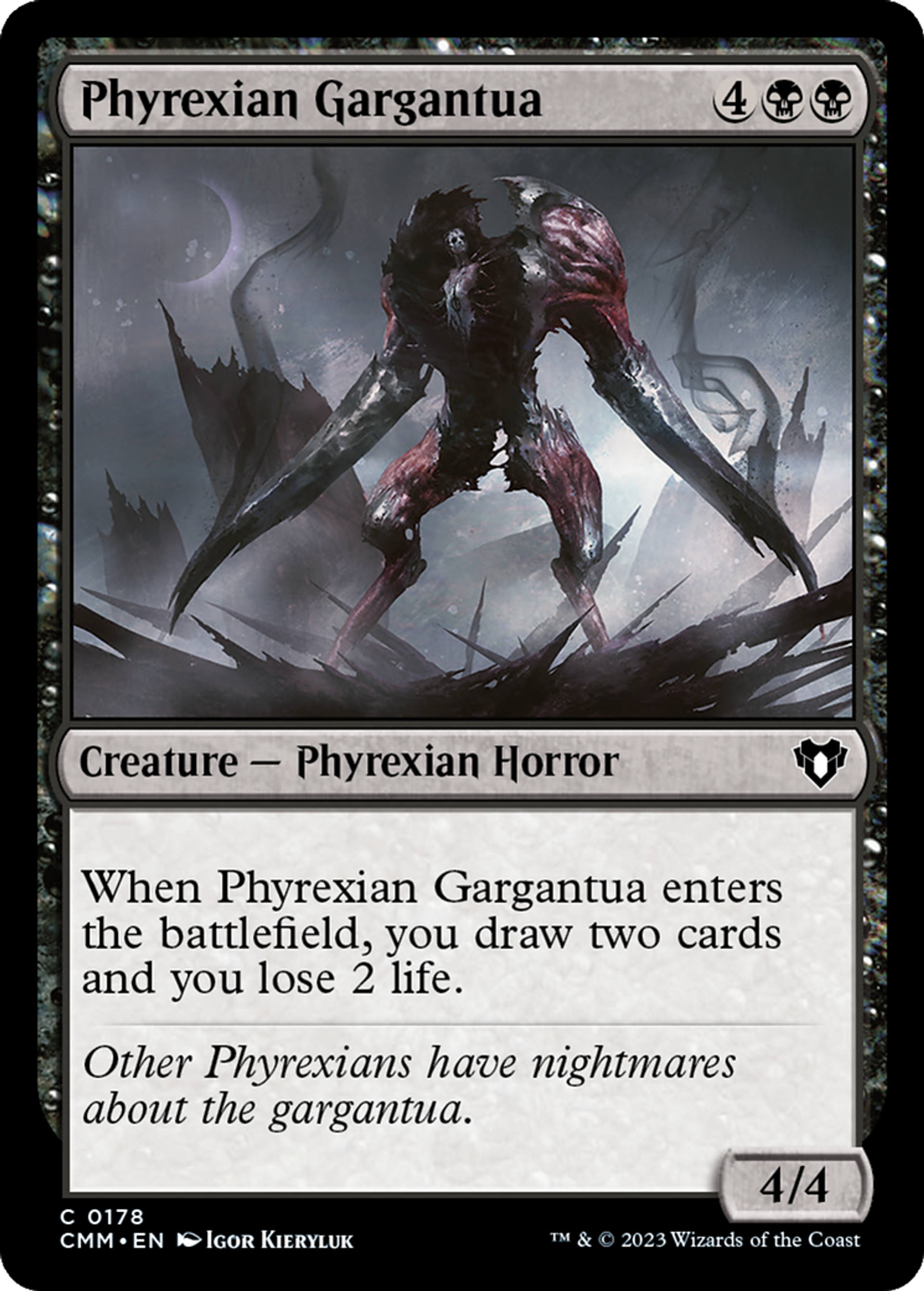 Phyrexian Gargantua — Commander Masters — Magic: The Gathering