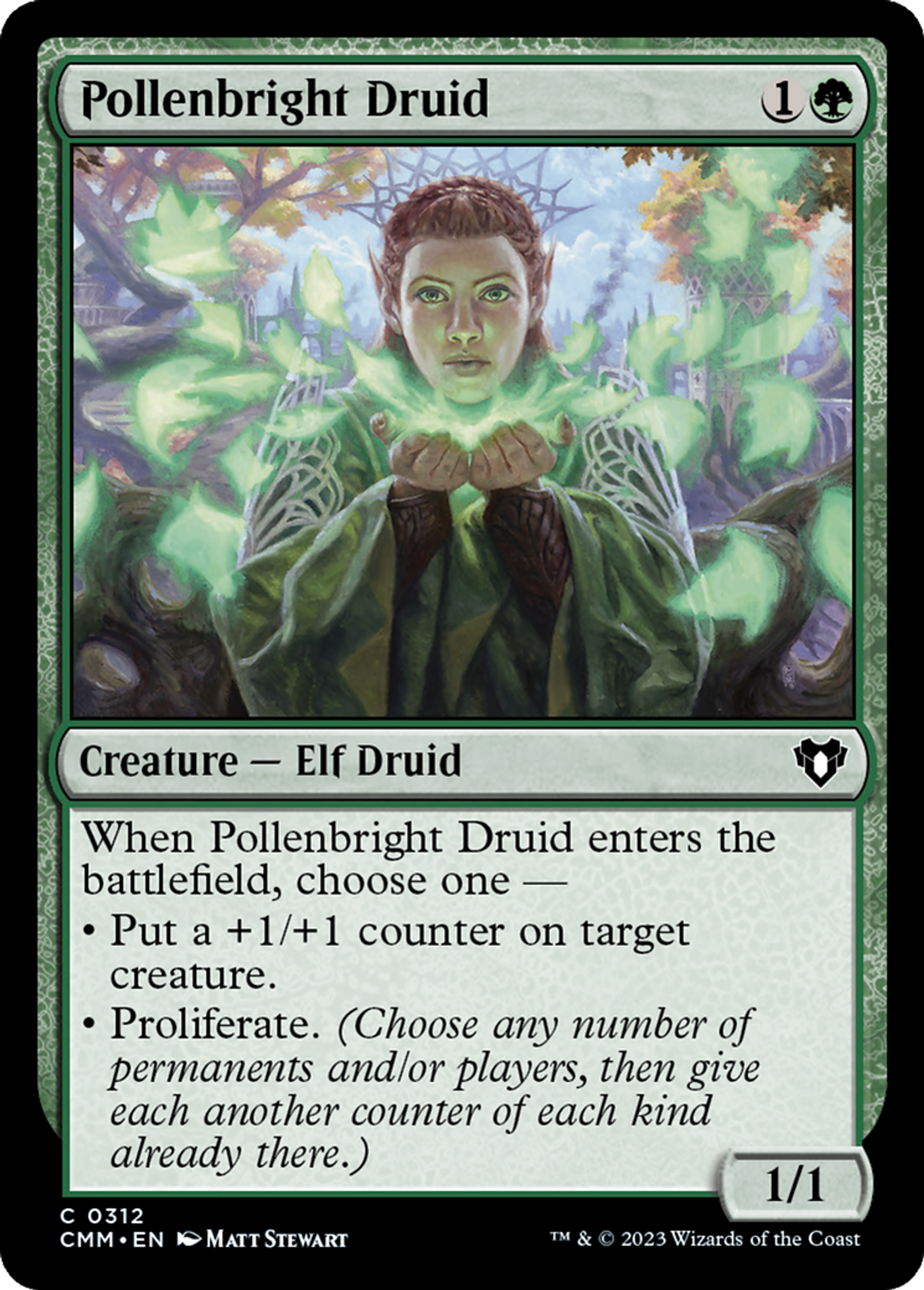 Pollenbright Druid — Commander Masters — Magic: The Gathering