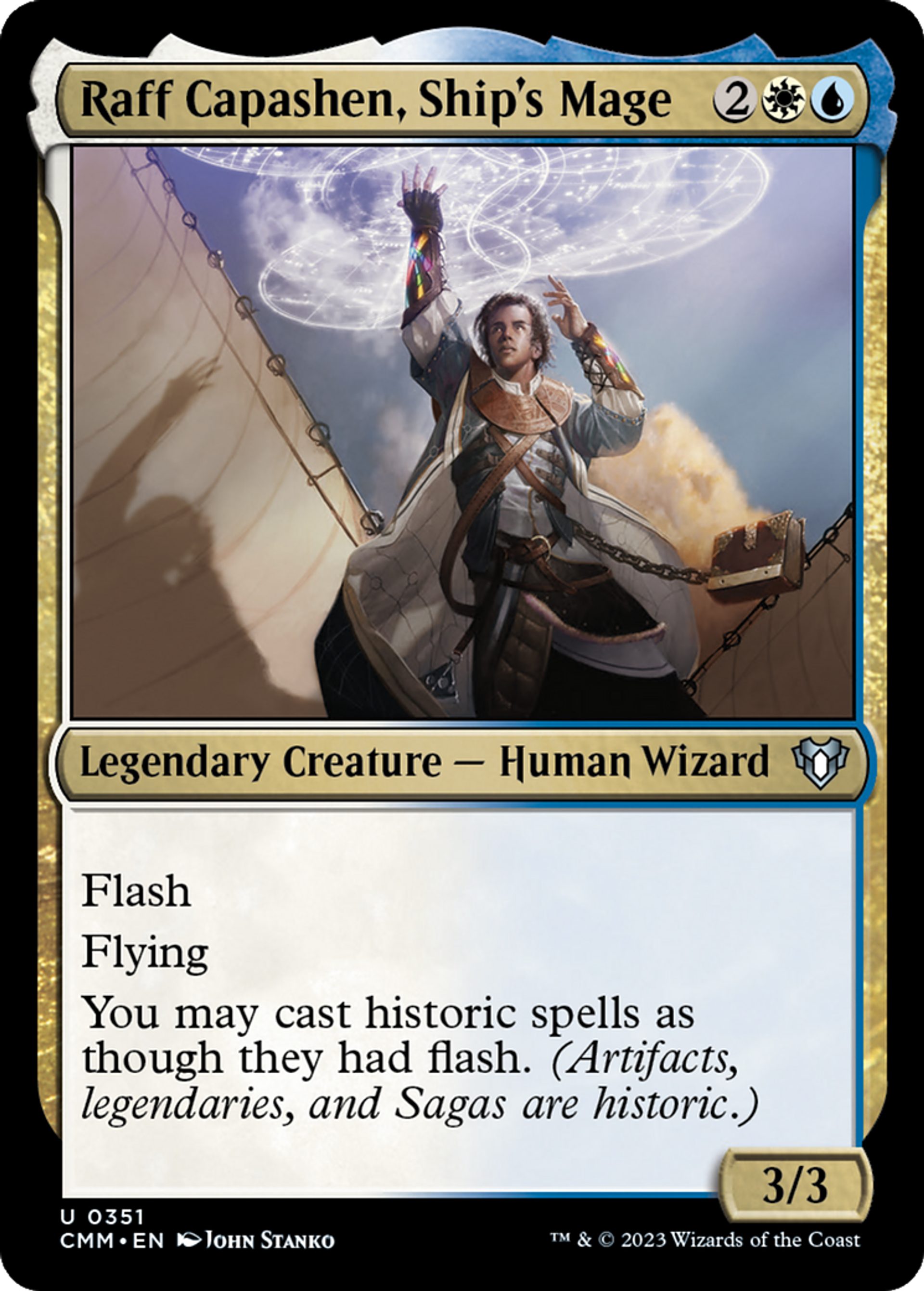 Raff Capashen, mage de navire — Commander Masters — Magic: The Gathering