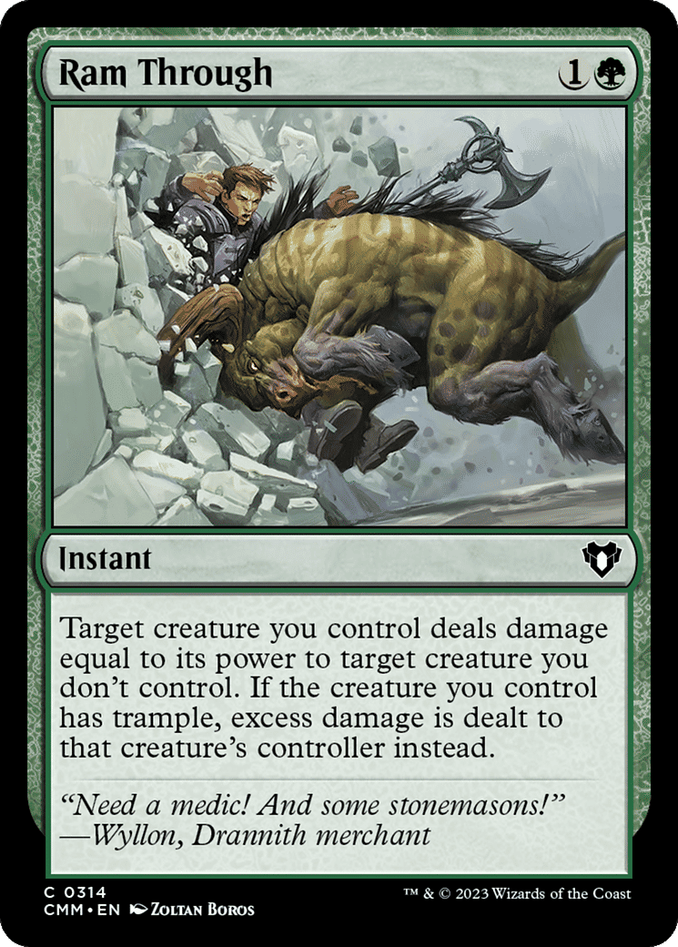 Ram Through — Commander Masters — Magic: The Gathering