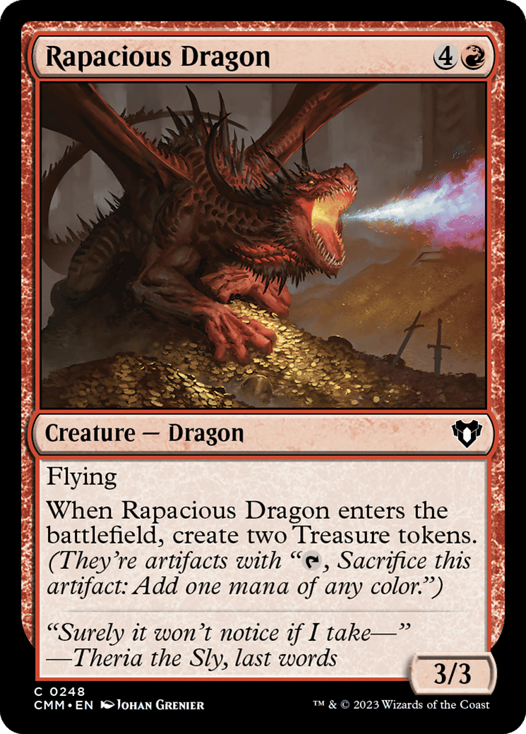 Rapacious Dragon — Commander Masters — Magic: The Gathering