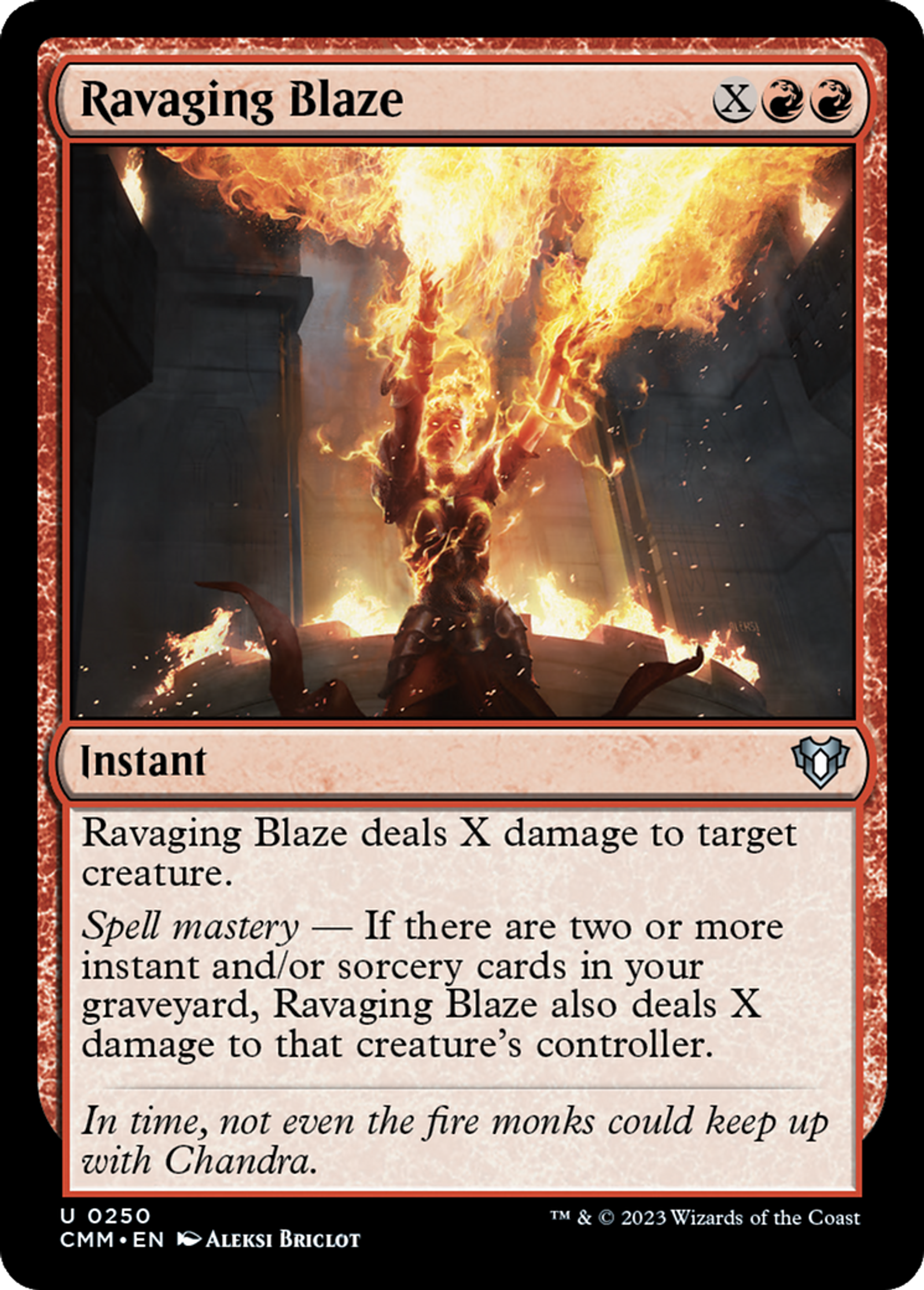 Ravaging Blaze — Commander Masters — Magic: The Gathering