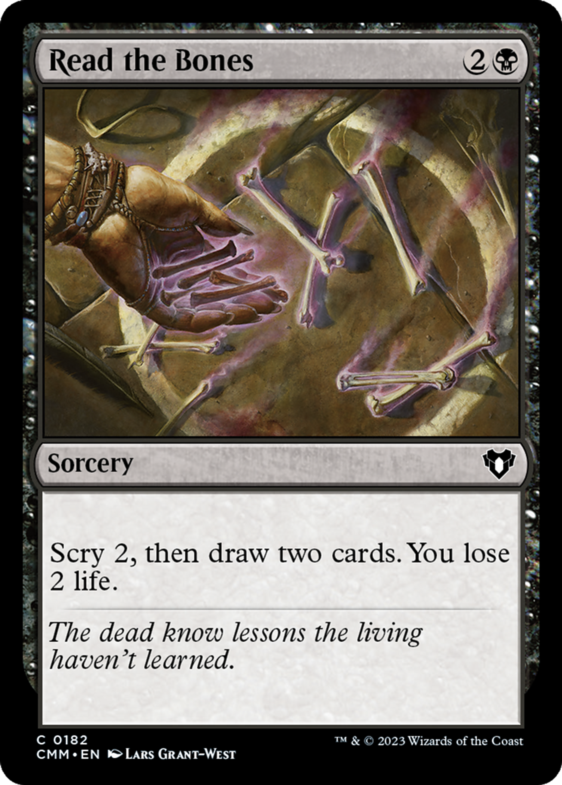Read the Bones — Commander Masters — Magic: The Gathering