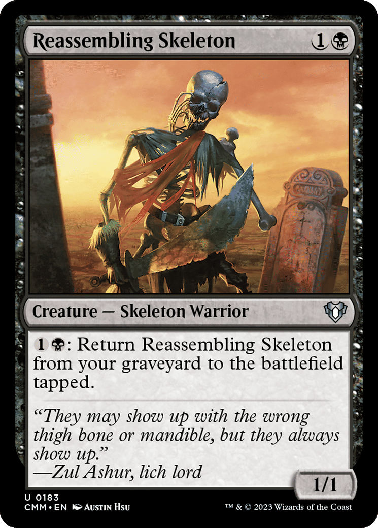 Reassembling Skeleton — Commander Masters — Magic: The Gathering