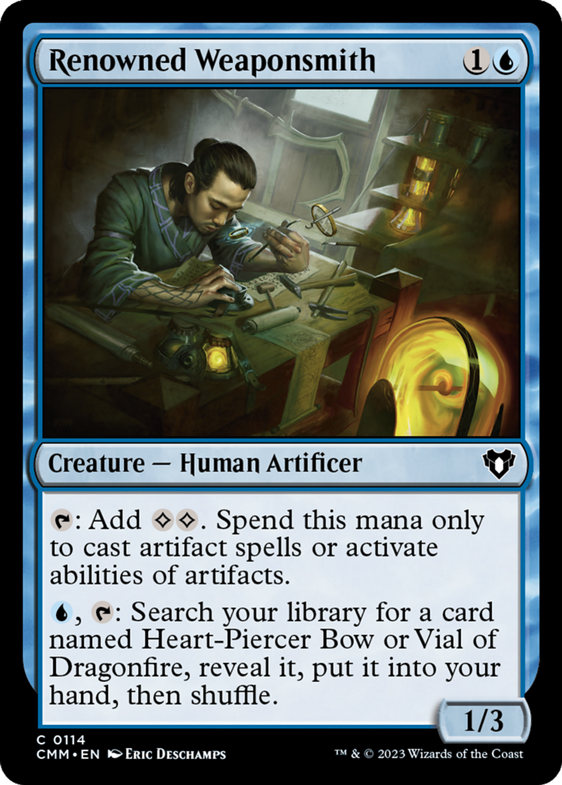 Renowned Weaponsmith — Commander Masters — Magic: The Gathering