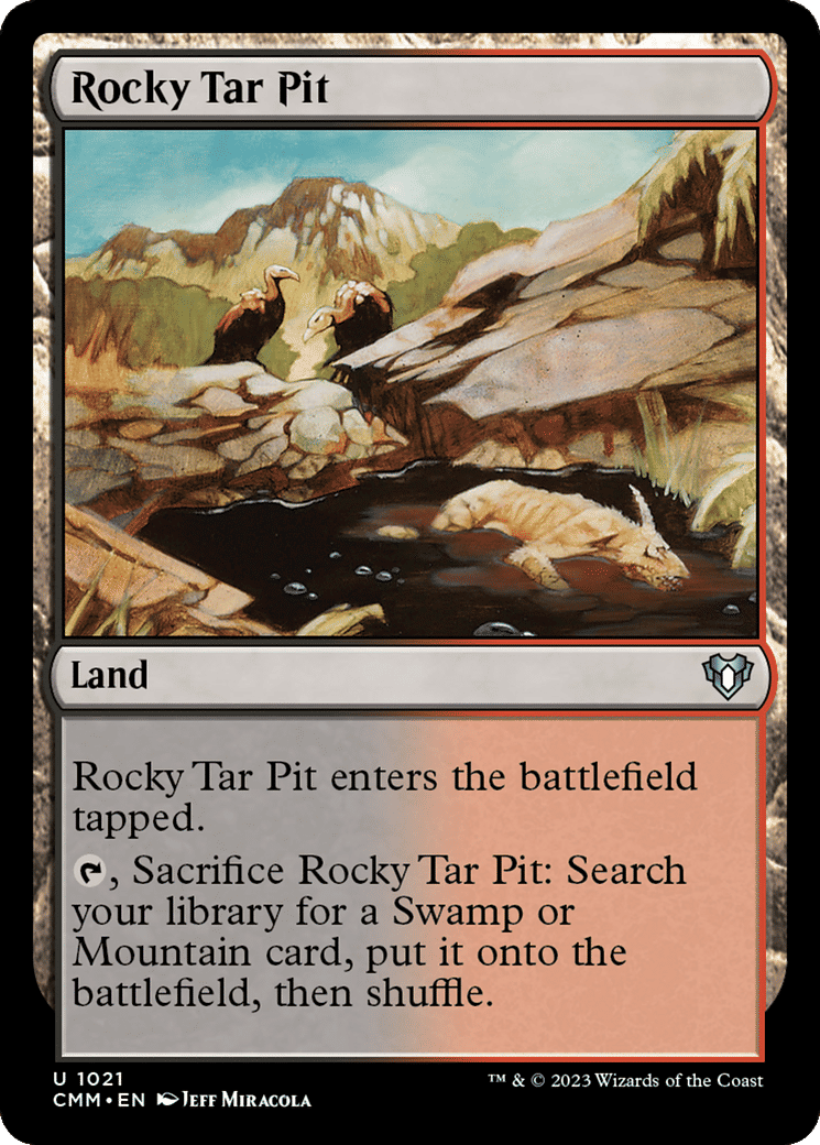 Rocky Tar Pit — Commander Masters — Magic: The Gathering