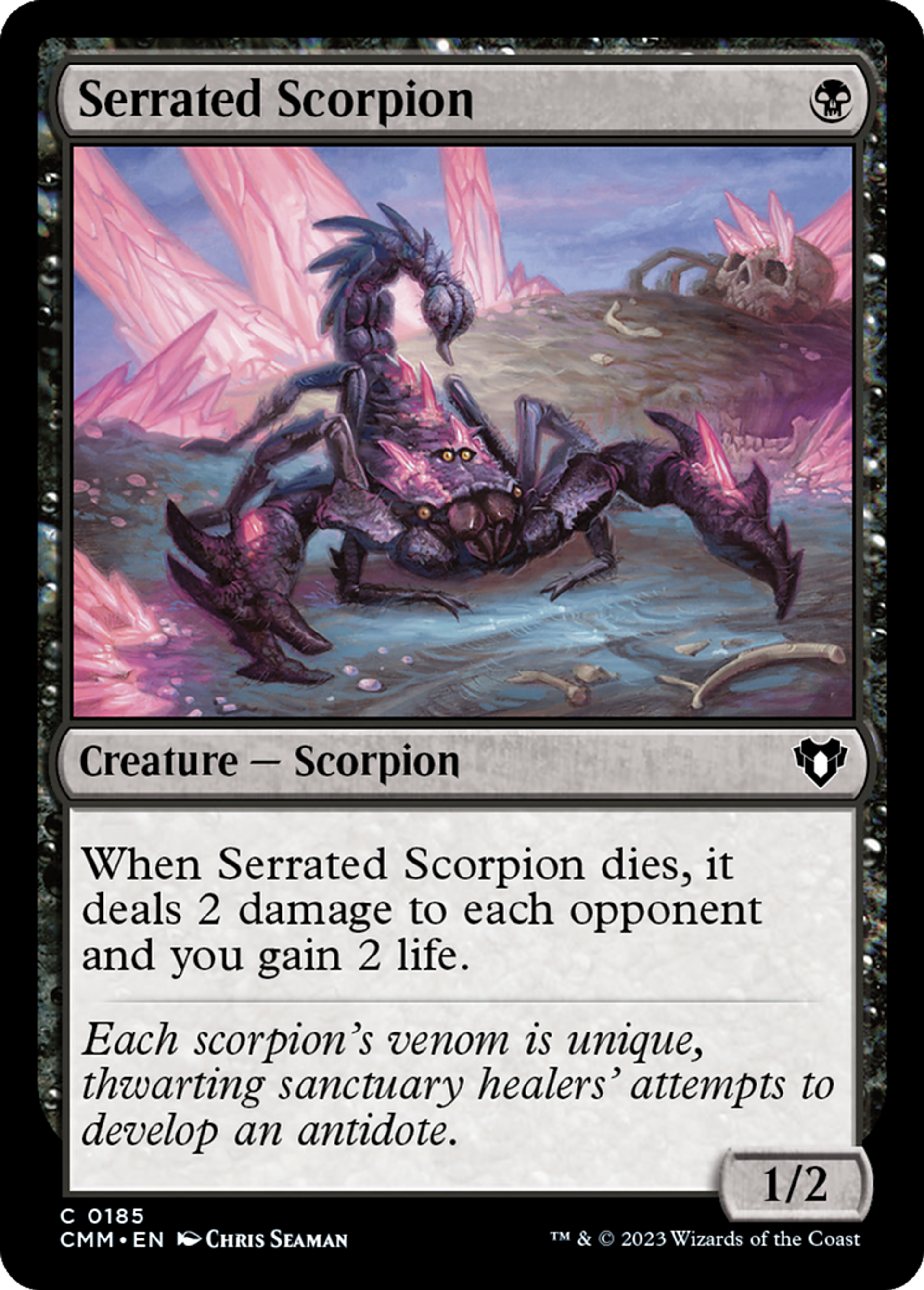 Serrated Scorpion — Commander Masters — Magic: The Gathering