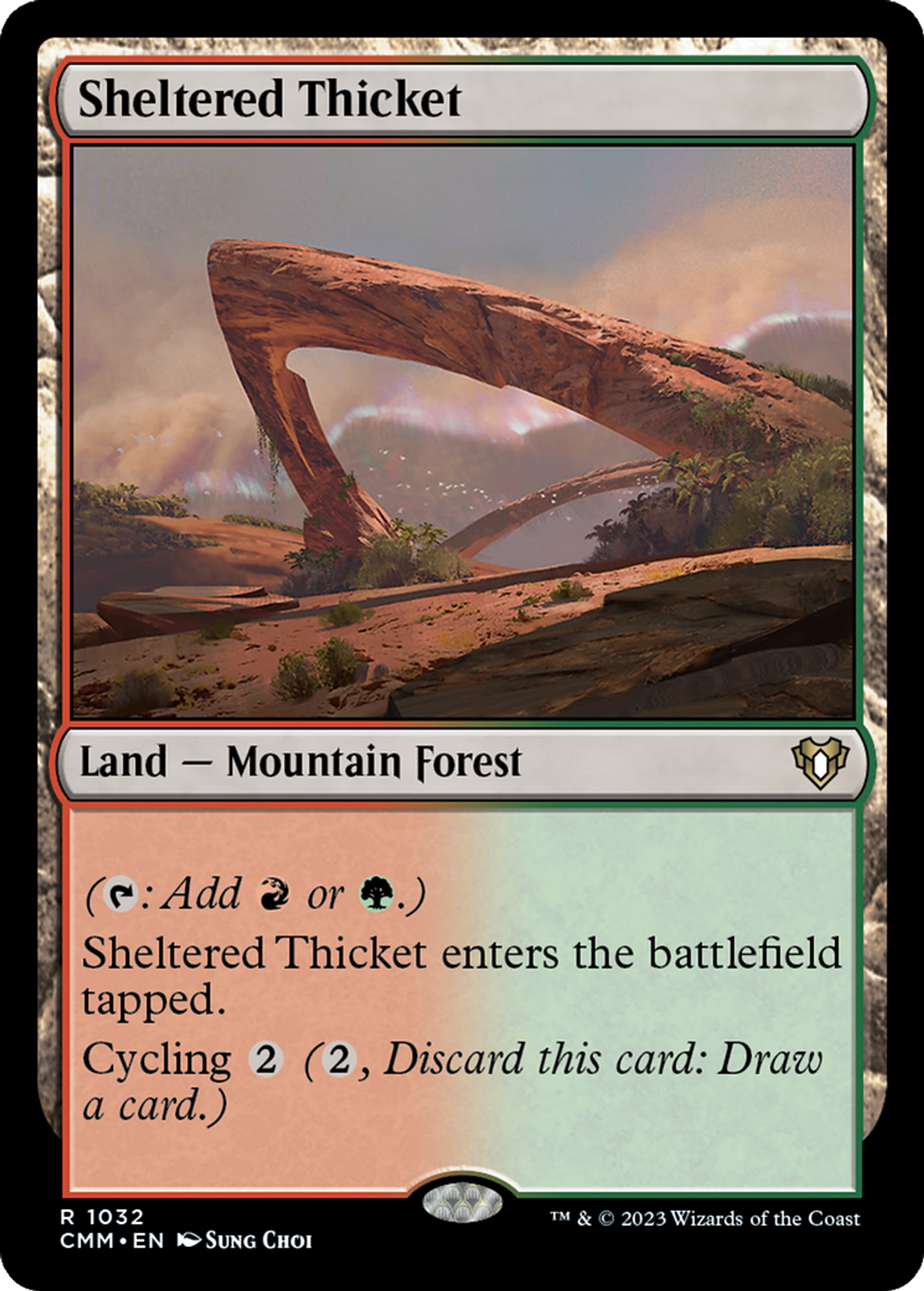 Sheltered Thicket — Commander Masters — Magic: The Gathering