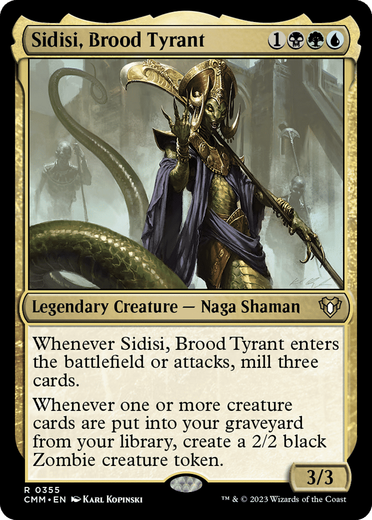Sidisi, Brood Tyrant — Commander Masters — Magic: The Gathering