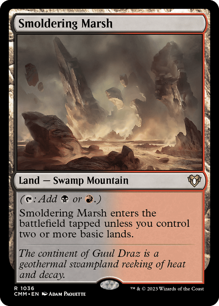 Smoldering Marsh — Commander Masters — Magic: The Gathering