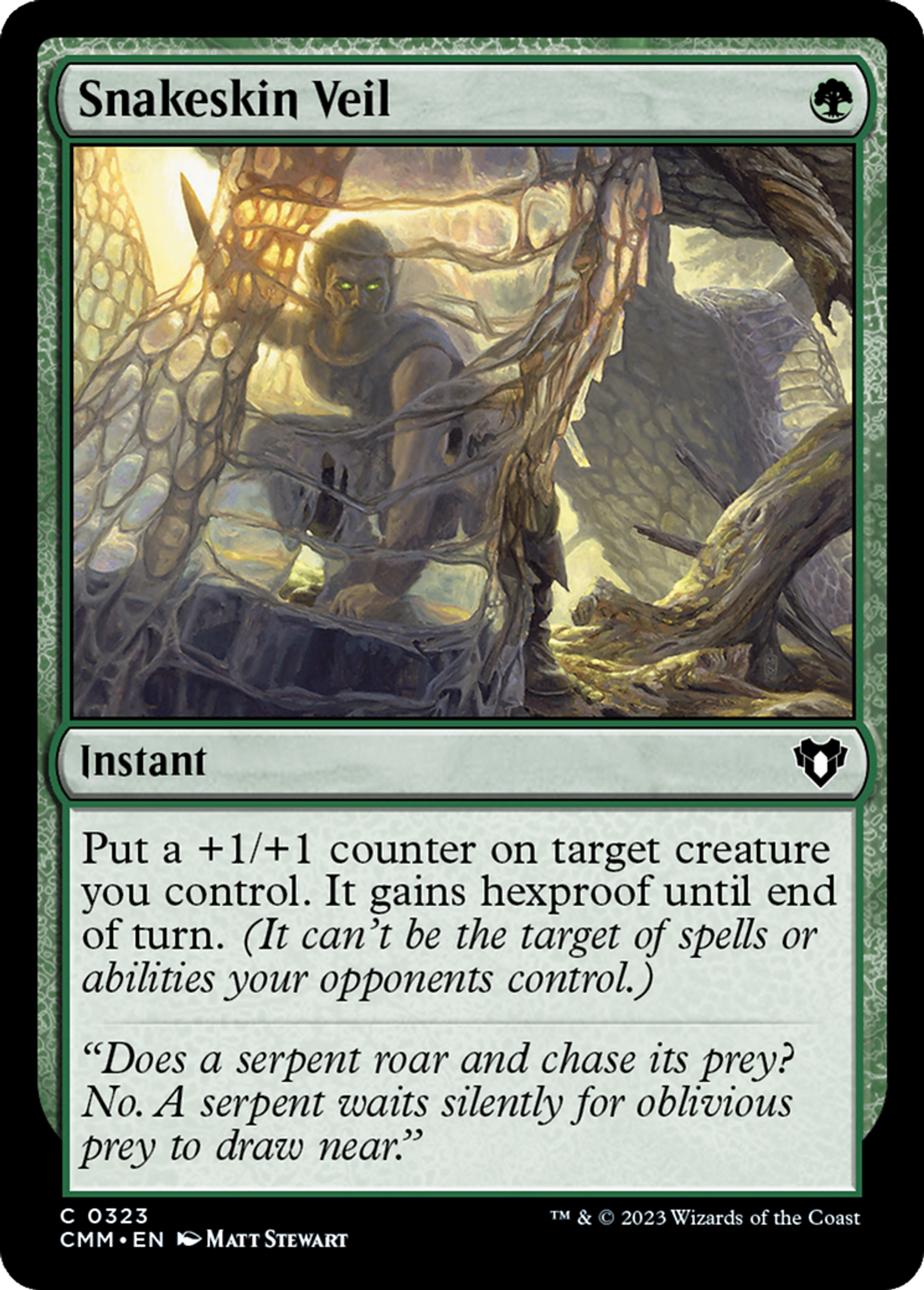 Snakeskin Veil — Commander Masters — Magic: The Gathering