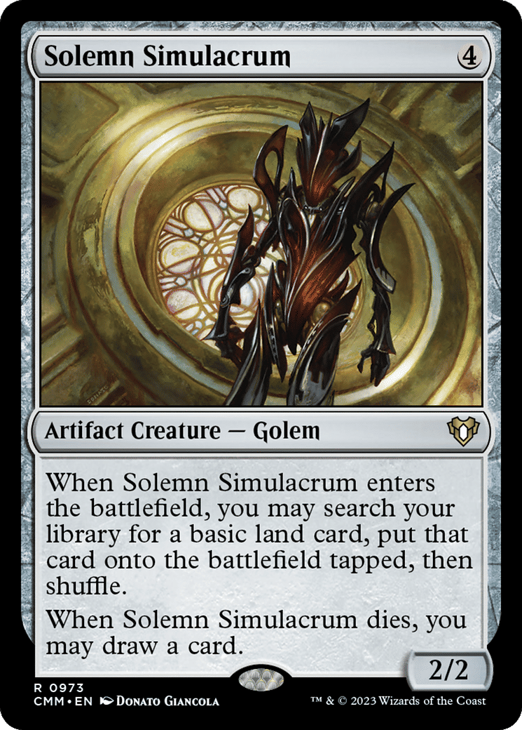 Solemn Simulacrum — Commander Masters — Magic: The Gathering