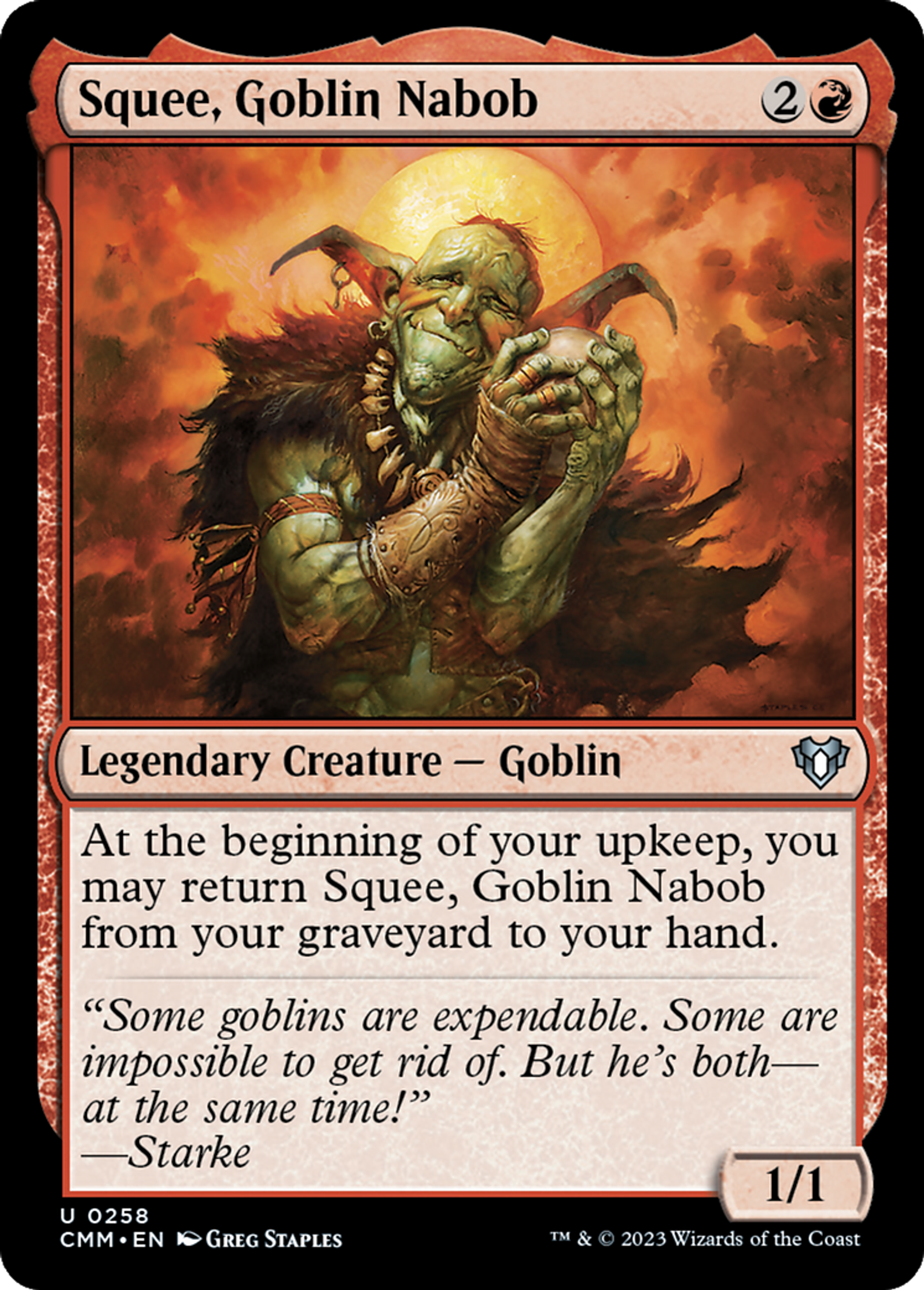 Squee, Goblin Nabob — Commander Masters — Magic: The Gathering