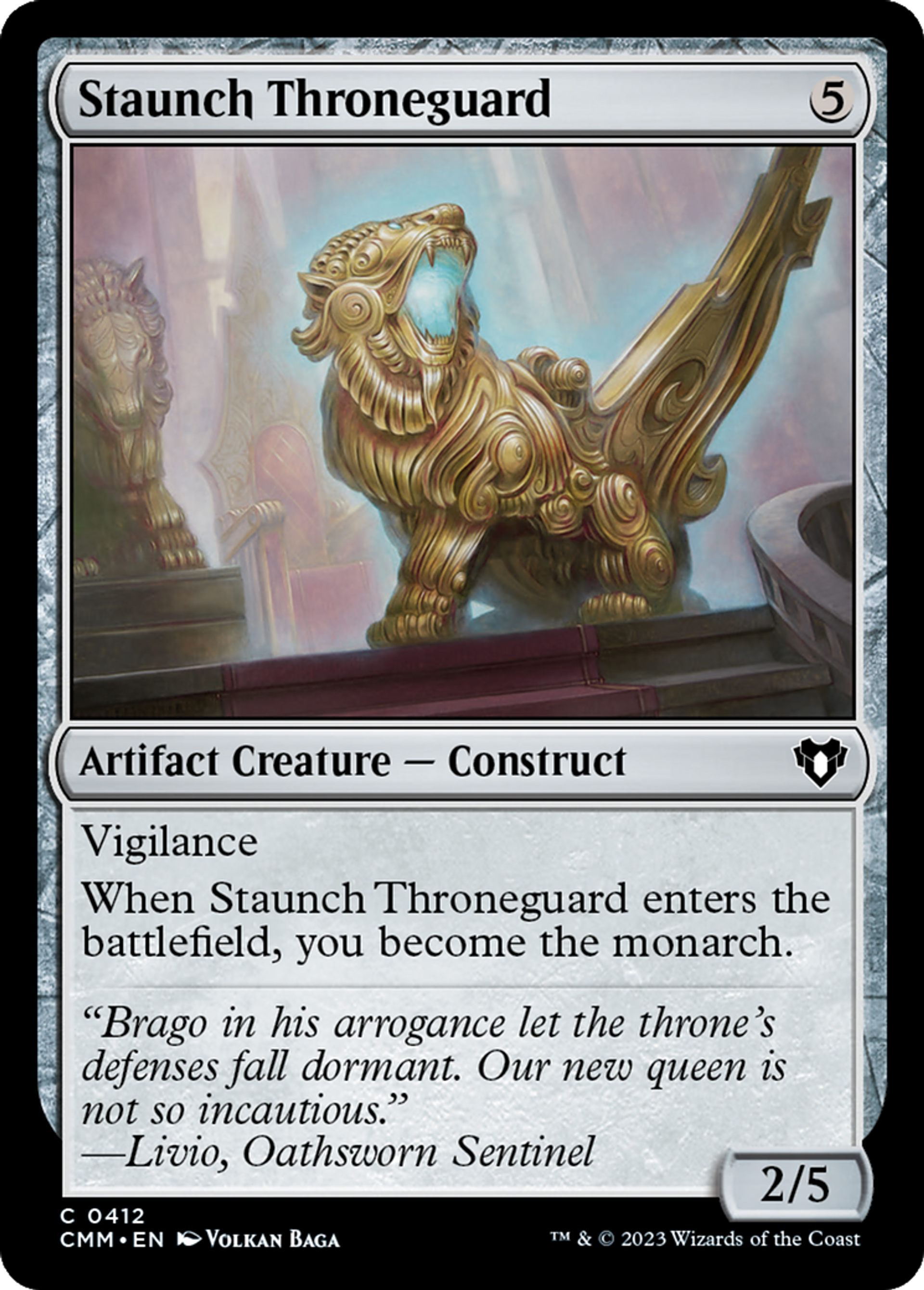 Staunch Throneguard — Commander Masters — Magic: The Gathering