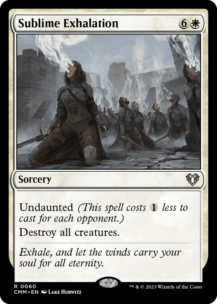 Sublime Exhalation — Commander Masters — Magic: The Gathering