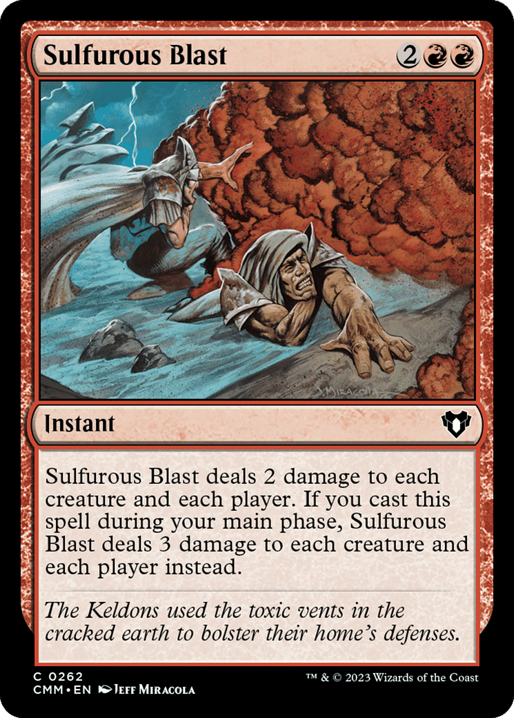 Sulfurous Blast — Commander Masters — Magic: The Gathering