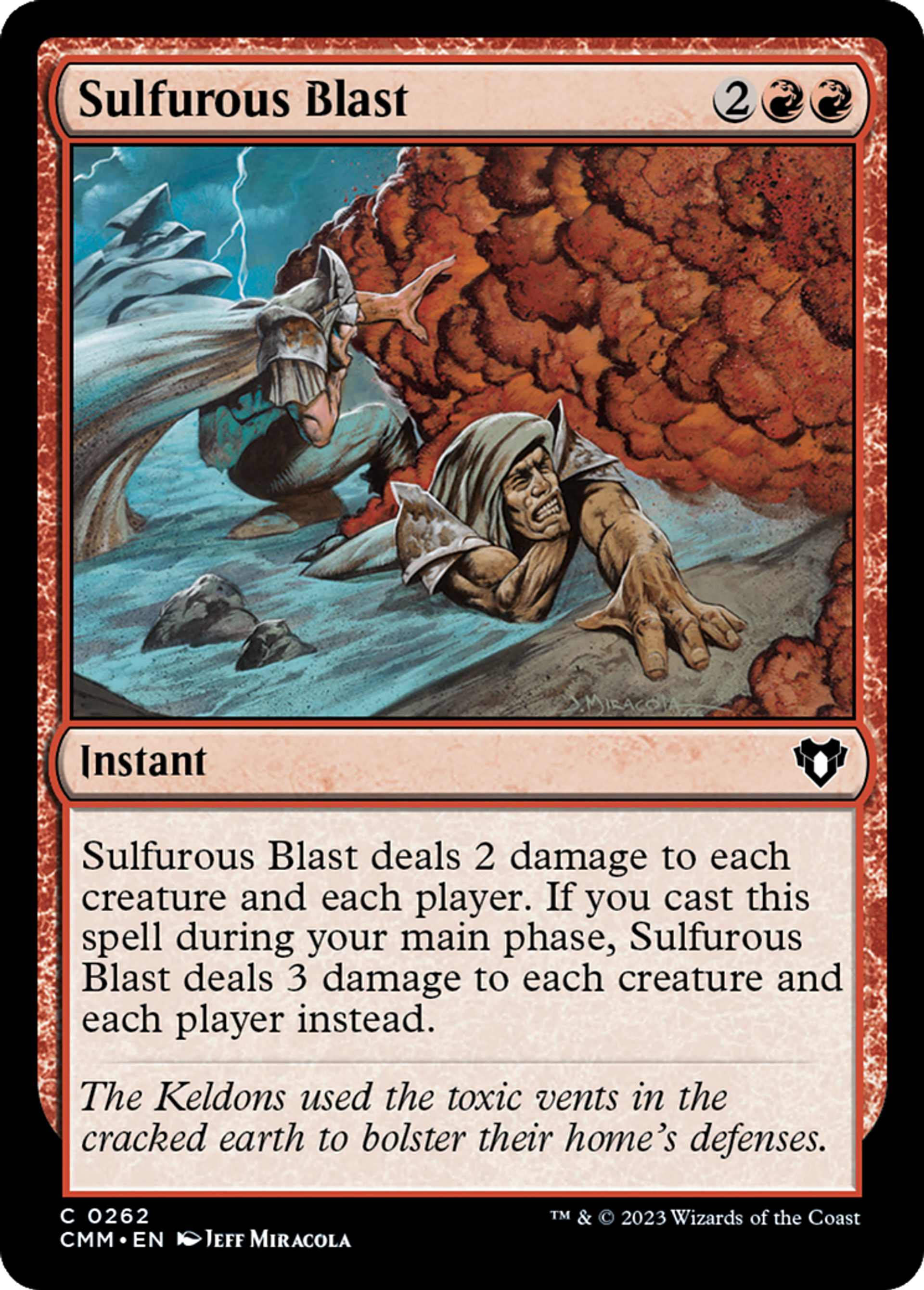 Sulfurous Blast — Commander Masters — Magic: The Gathering
