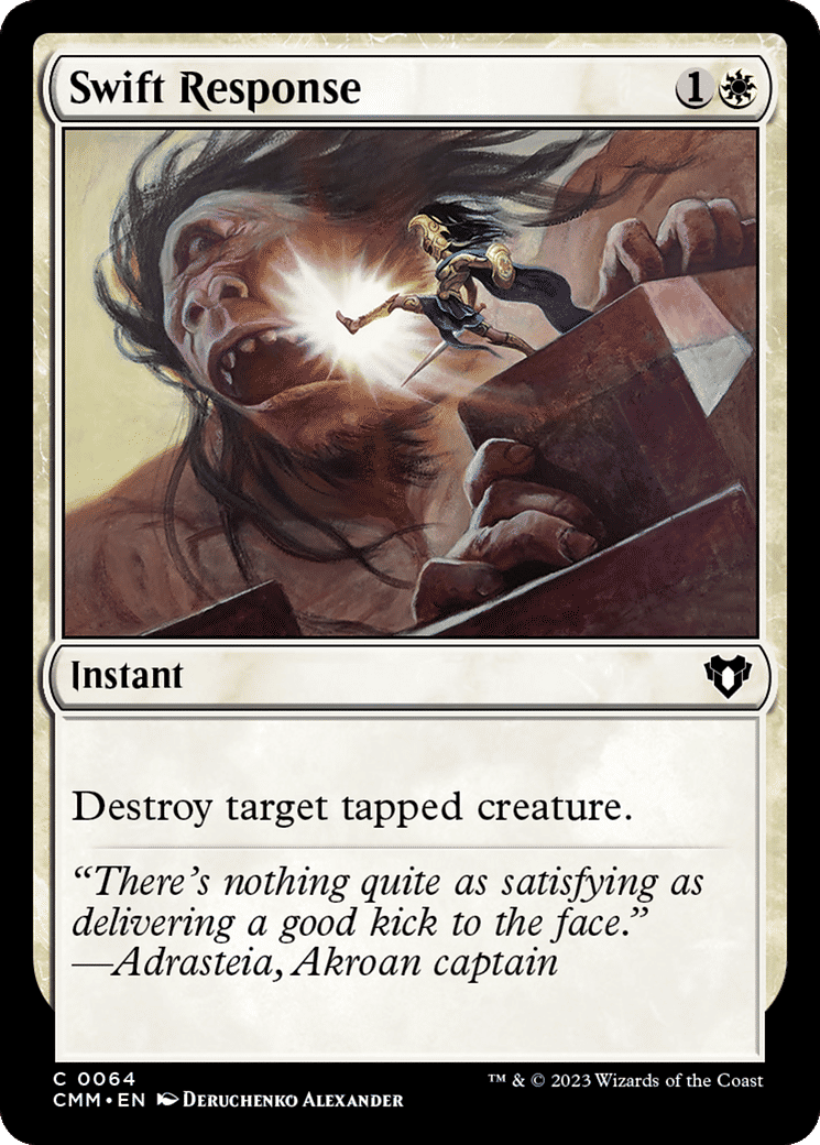 Swift Response — Commander Masters — Magic: The Gathering