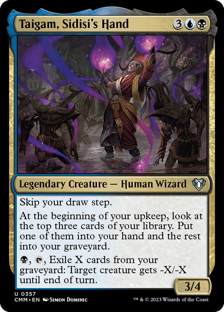Taigam, Sidisi's Hand — Commander Masters — Magic: The Gathering