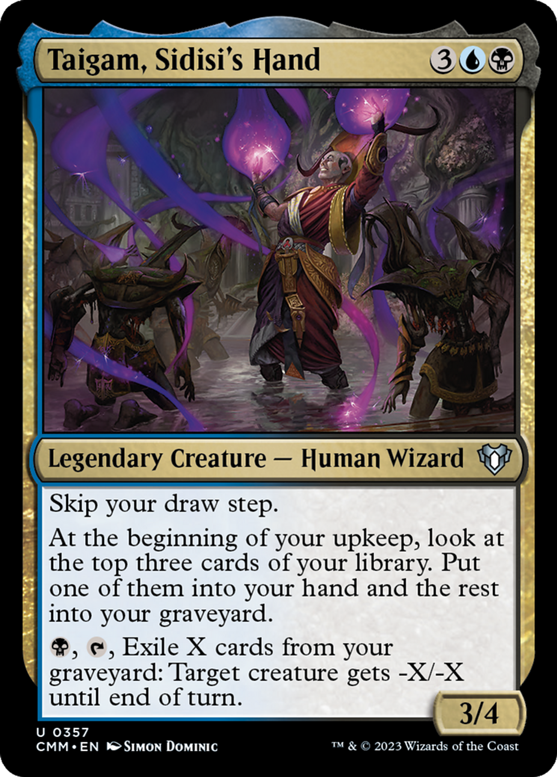 Taigam, Sidisi's Hand — Commander Masters — Magic: The Gathering