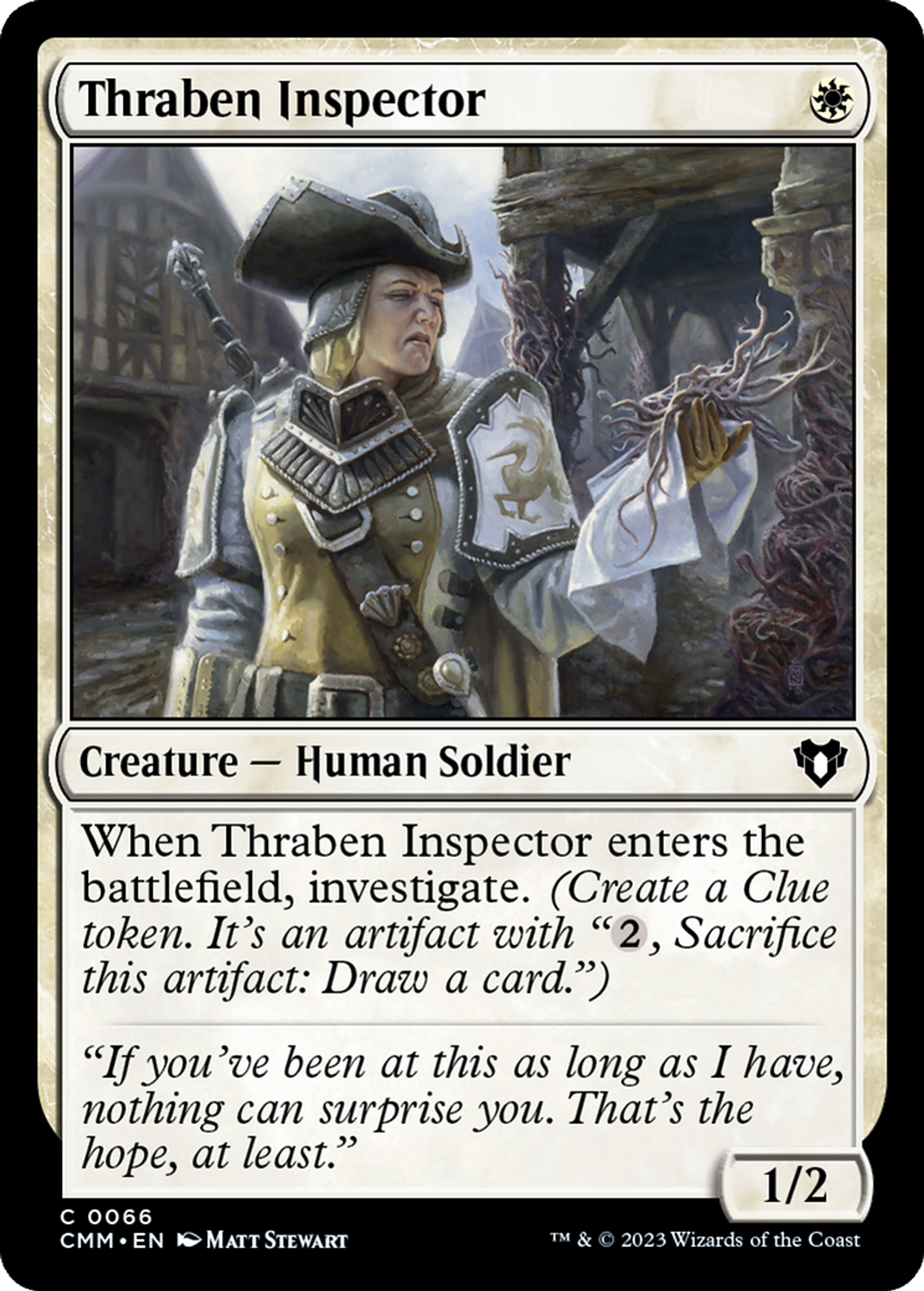 Thraben Inspector — Commander Masters — Magic: The Gathering