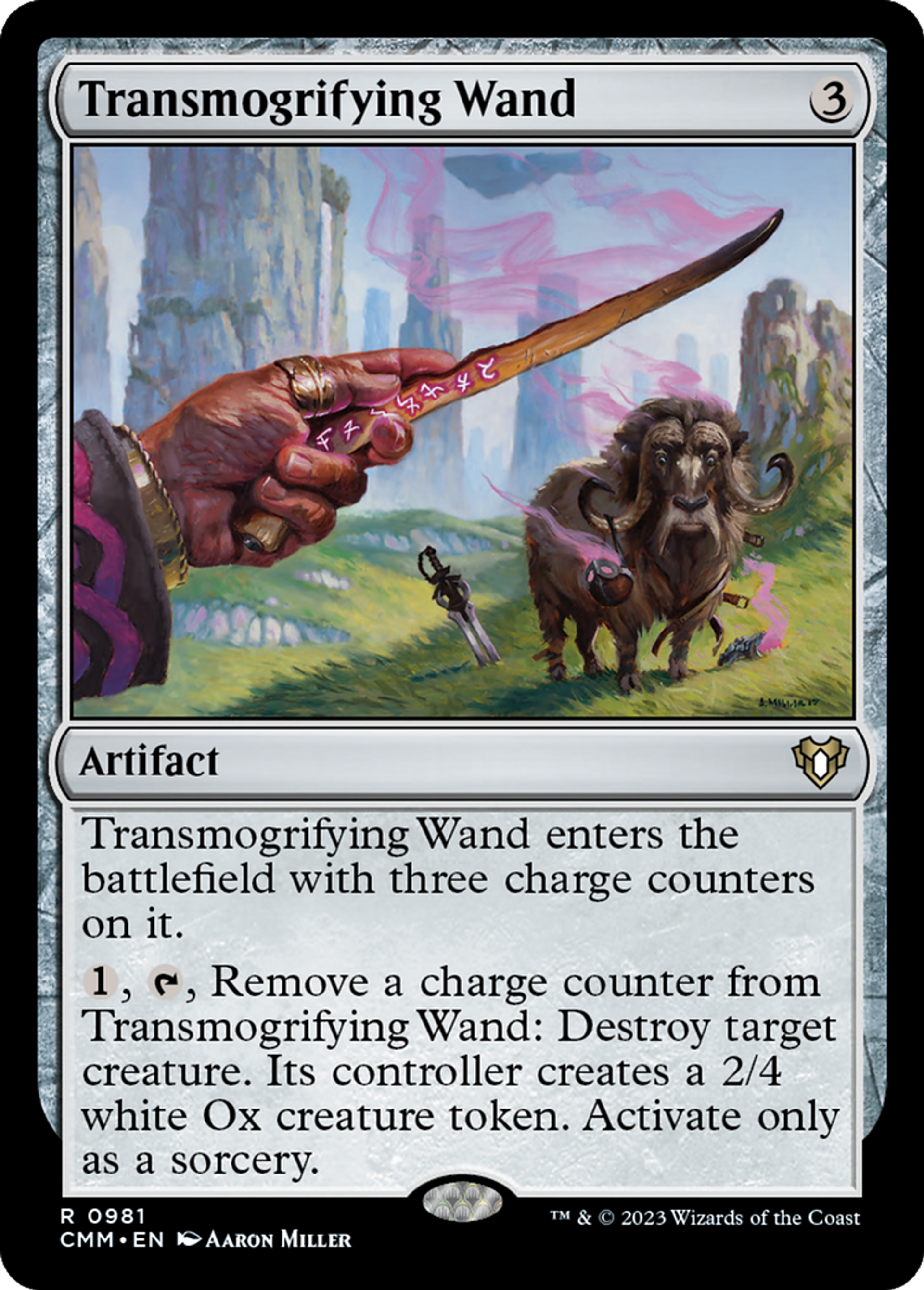 Baguette transfiguratrice — Commander Masters — Magic: The Gathering