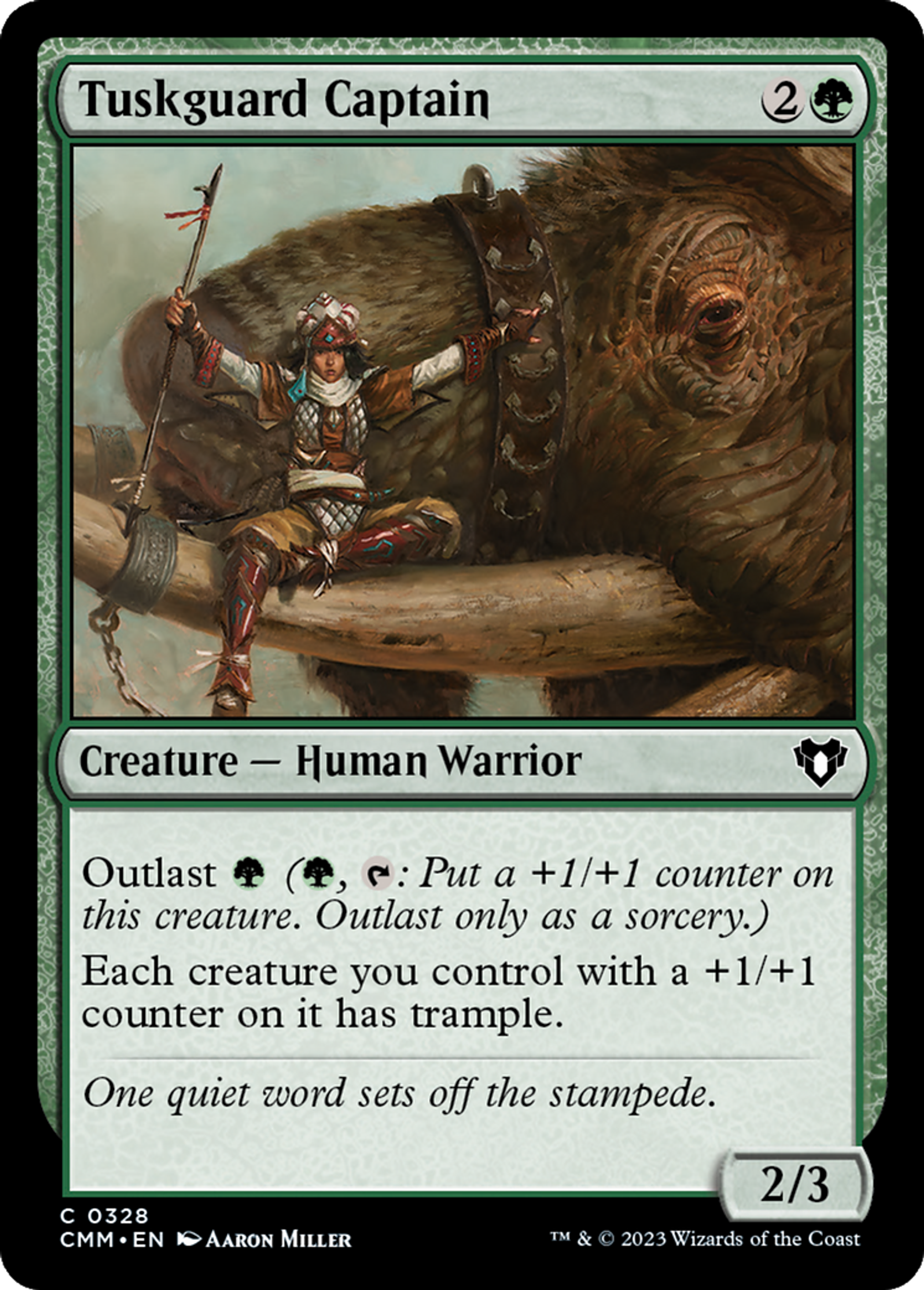 Tuskguard Captain — Commander Masters — Magic: The Gathering