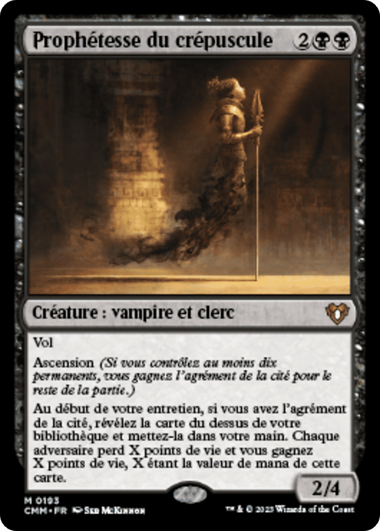 Prophétesse du crépuscule — Commander Masters — Magic: The Gathering