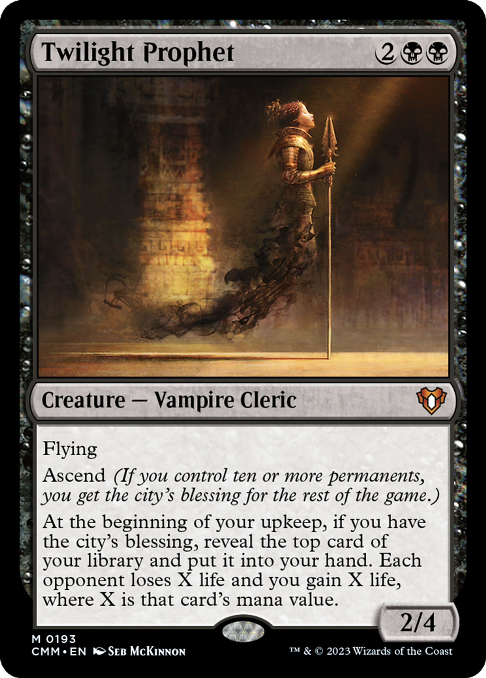 Twilight Prophet — Commander Masters — Magic: The Gathering