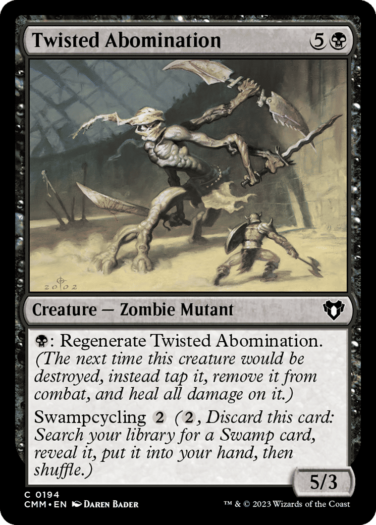 Twisted Abomination — Commander Masters — Magic: The Gathering
