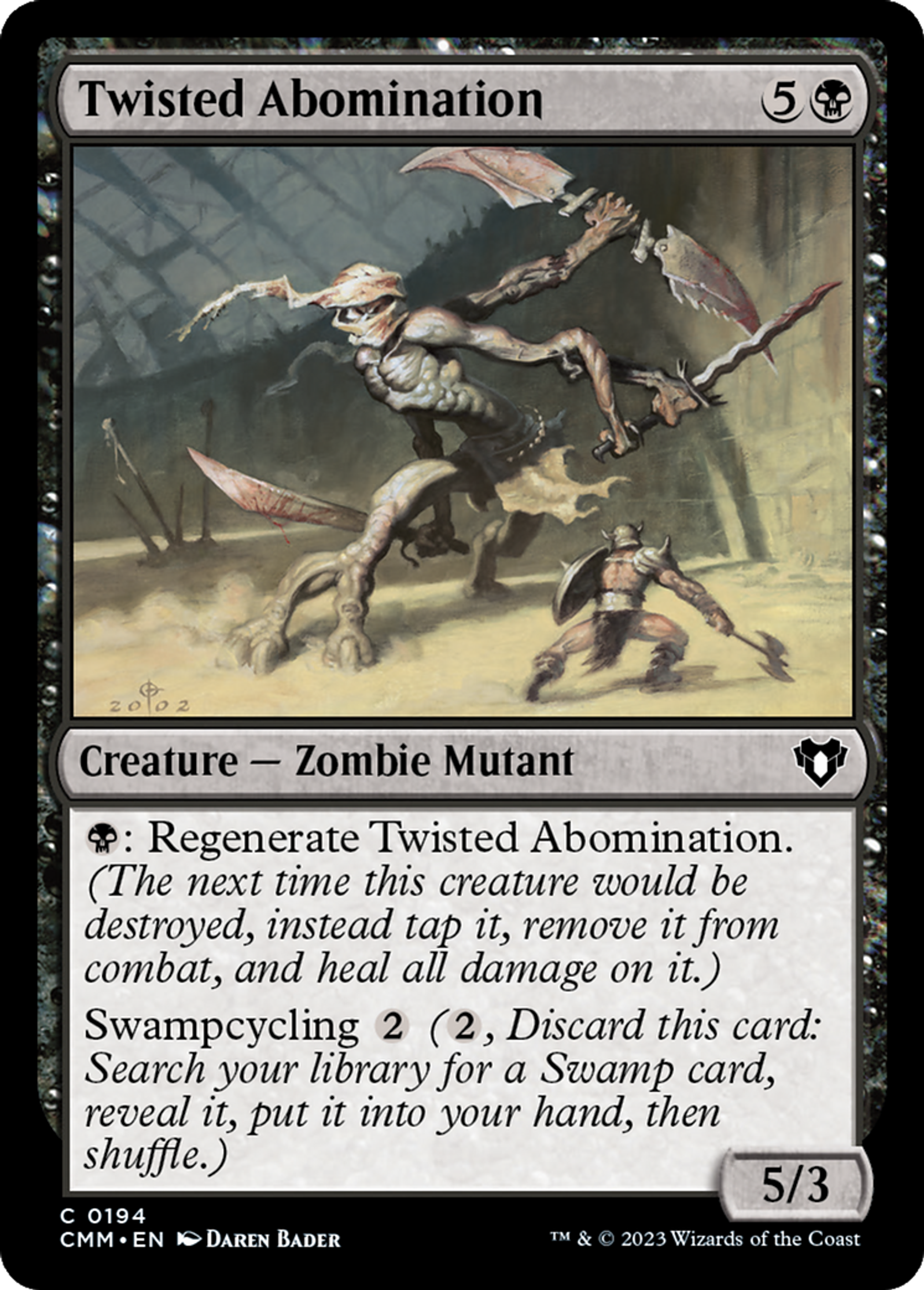 Twisted Abomination — Commander Masters — Magic: The Gathering