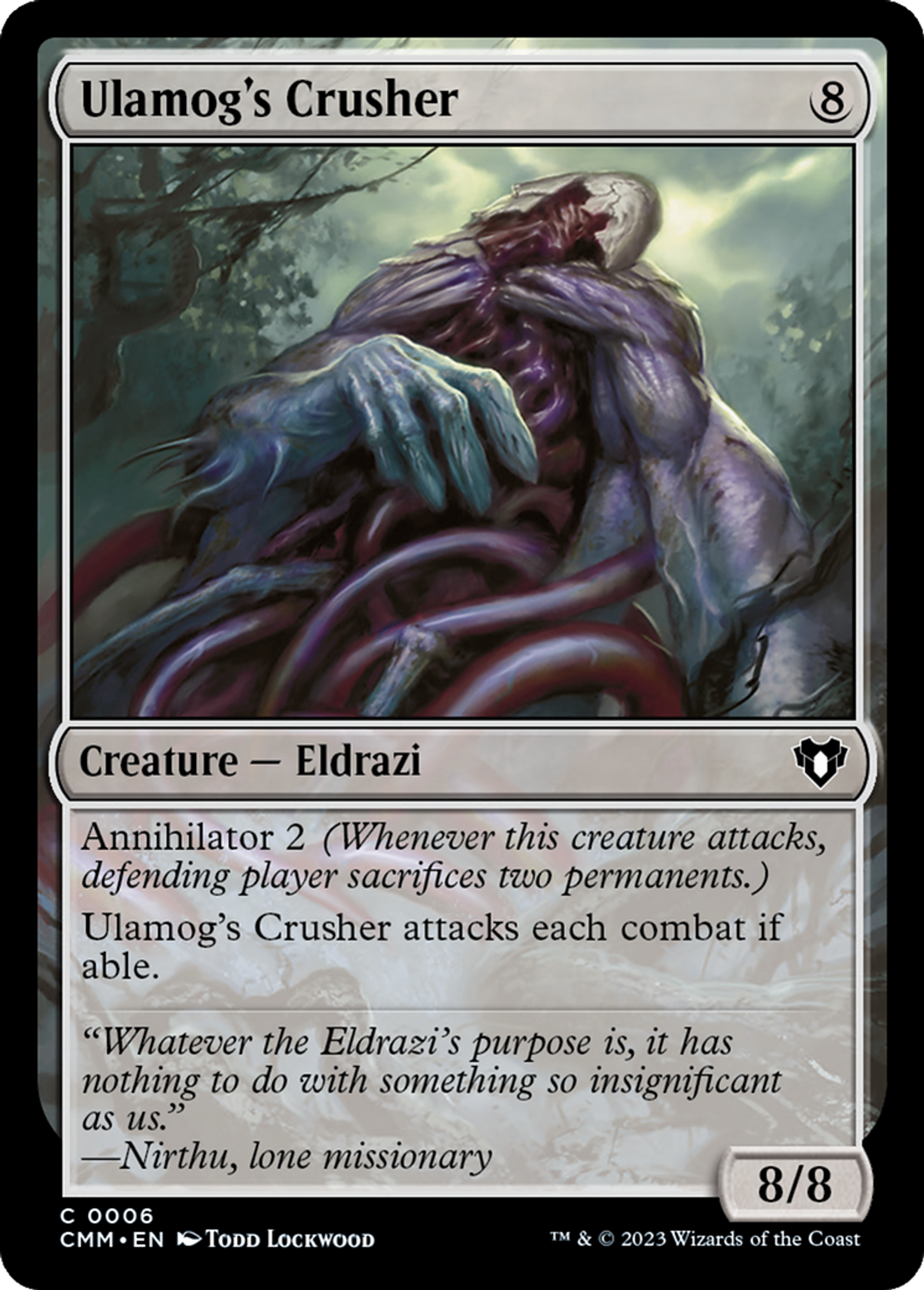 Ulamog's Crusher — Commander Masters — Magic: The Gathering