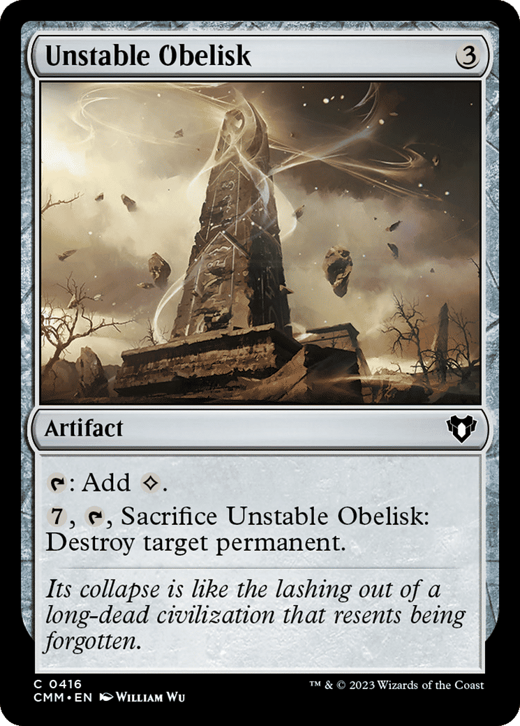 Unstable Obelisk — Commander Masters — Magic: The Gathering