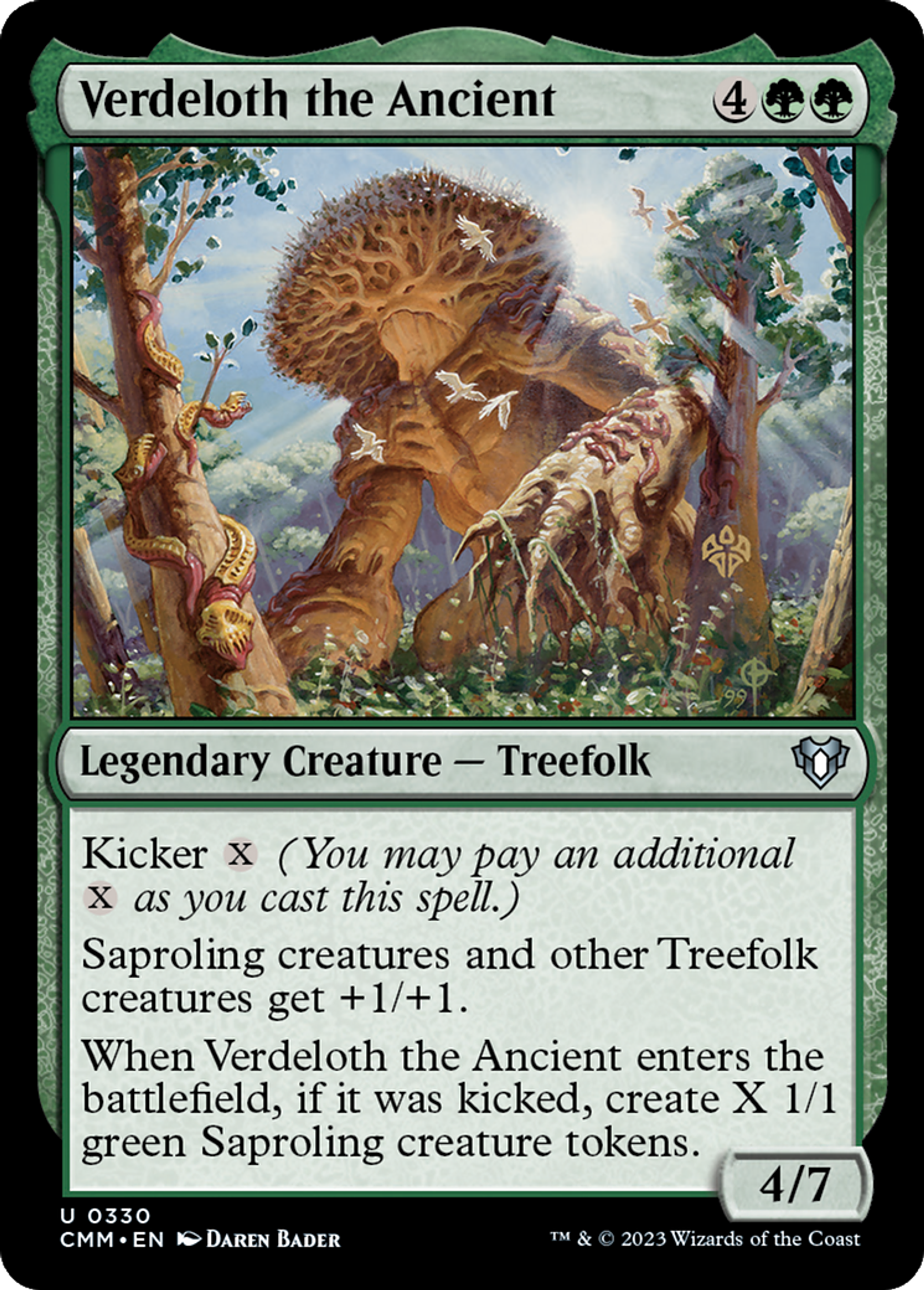 Verdeloth the Ancient — Commander Masters — Magic: The Gathering