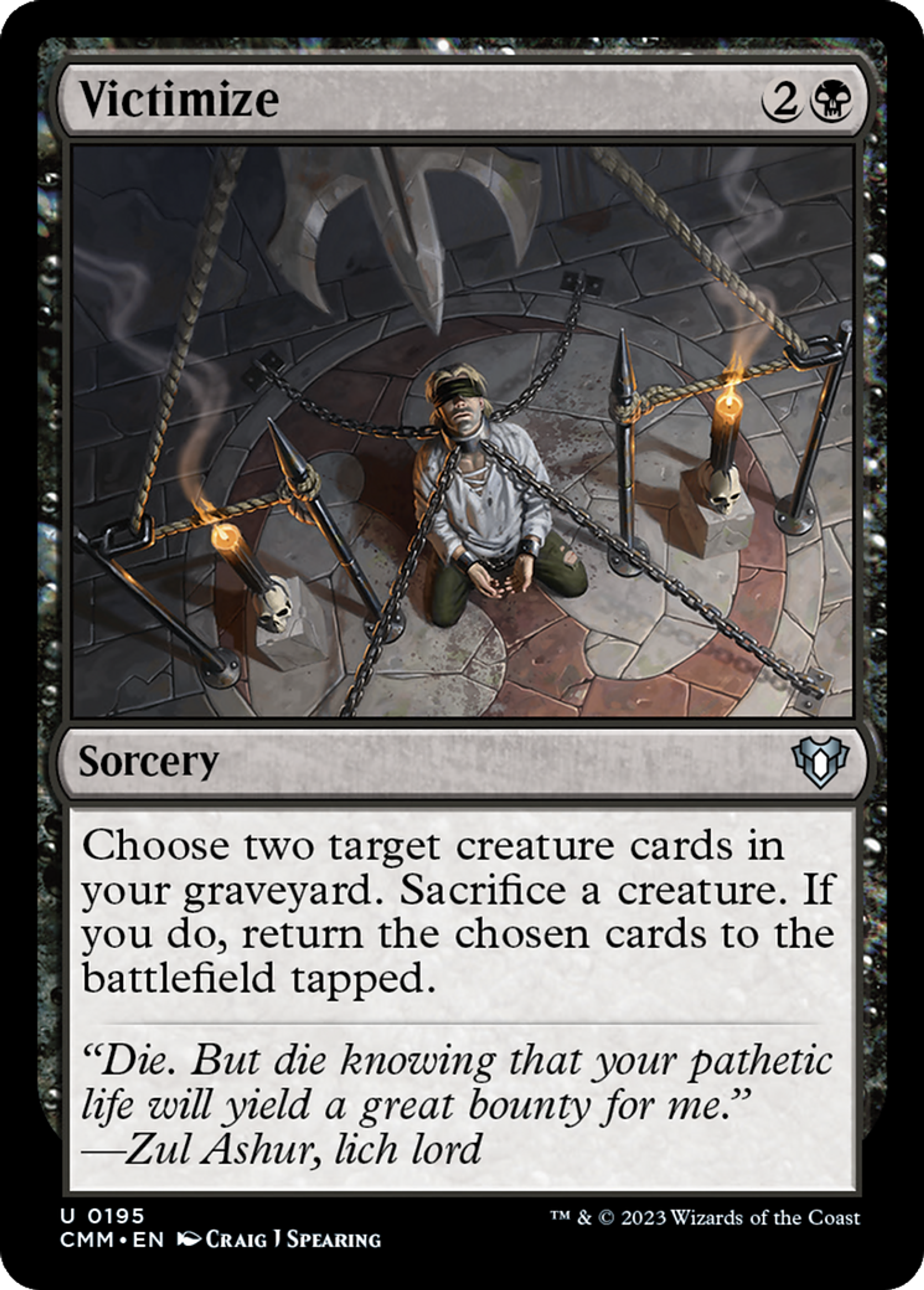 Victimize — Commander Masters — Magic: The Gathering